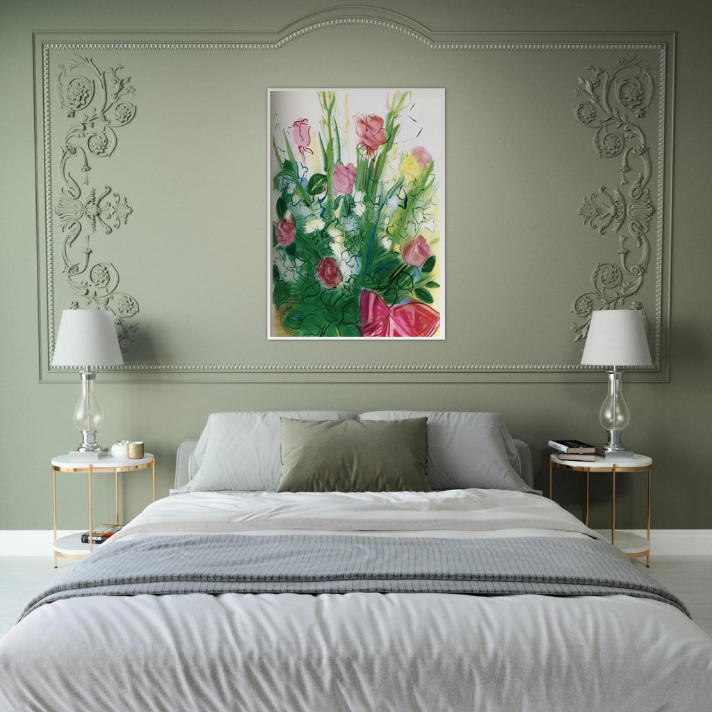BOUQUET OF ROSES Framed Poster | Raoul Dufy Framed Prints Wall Art | Raoul Dufy Shop