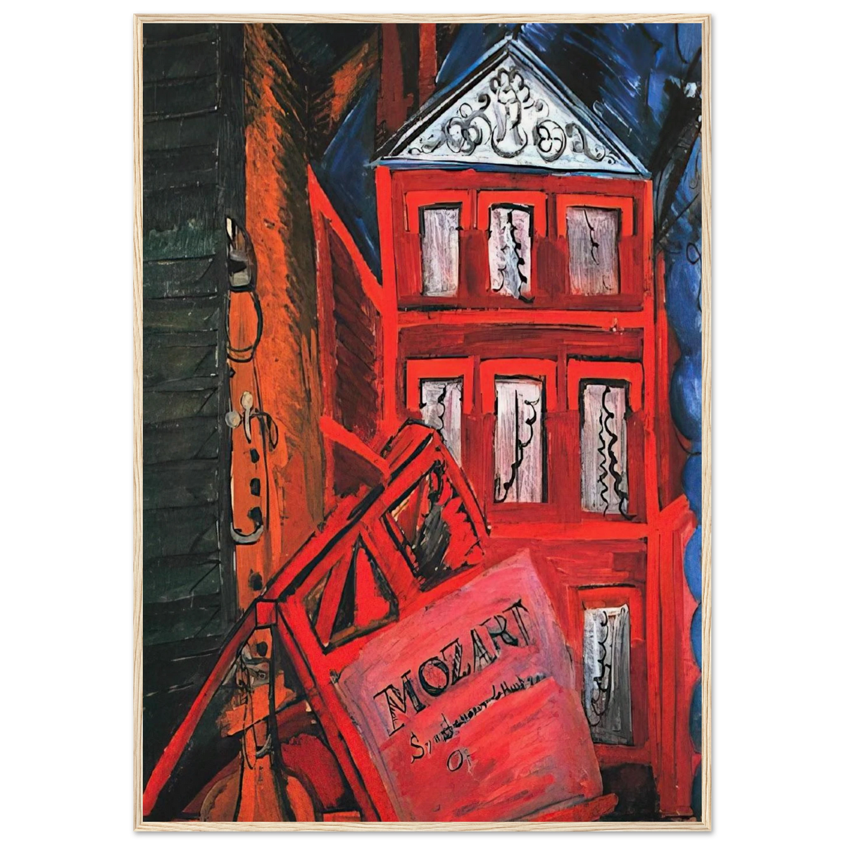 HOMMAGE TO MOZART 1915 Framed Poster | Raoul Dufy Framed Prints Wall Art | Raoul Dufy Shop