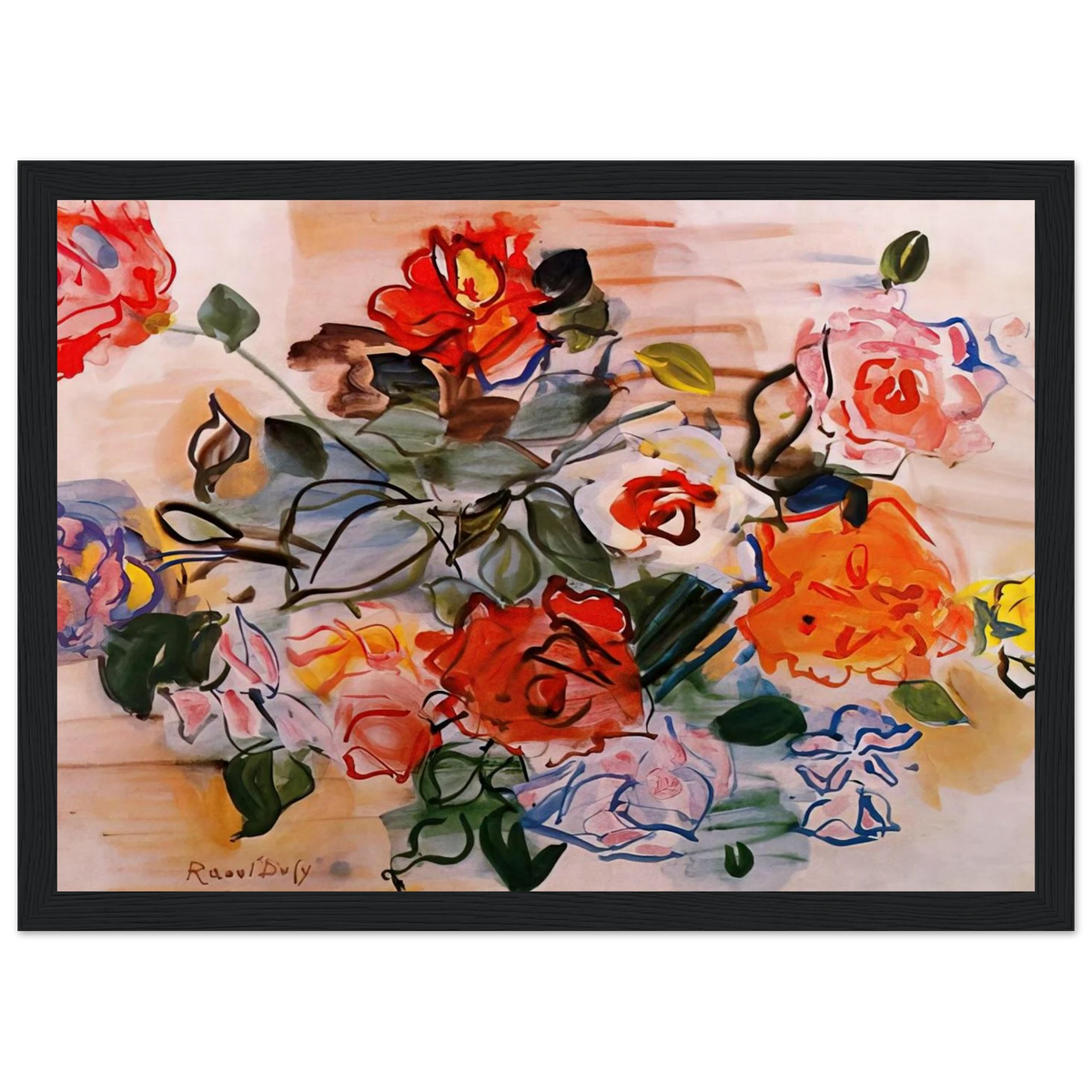 PINK BUNCH 1940 Framed Poster | Raoul Dufy Framed Prints Wall Art | Raoul Dufy Shop