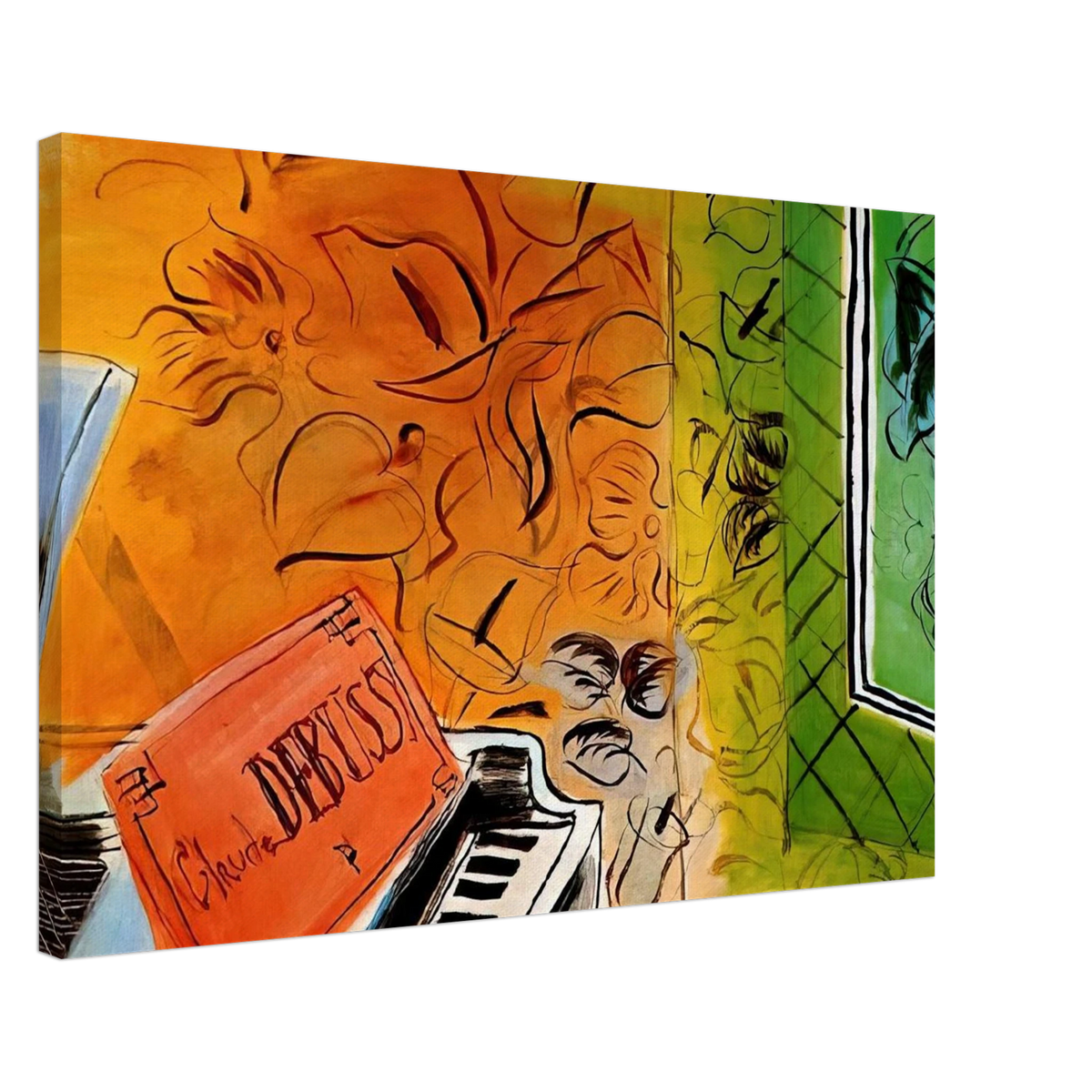 HOMAGE TO CLAUDE DEBUSSY 1952 Canvas | Raoul Dufy Canvas | Raoul Dufy Shop