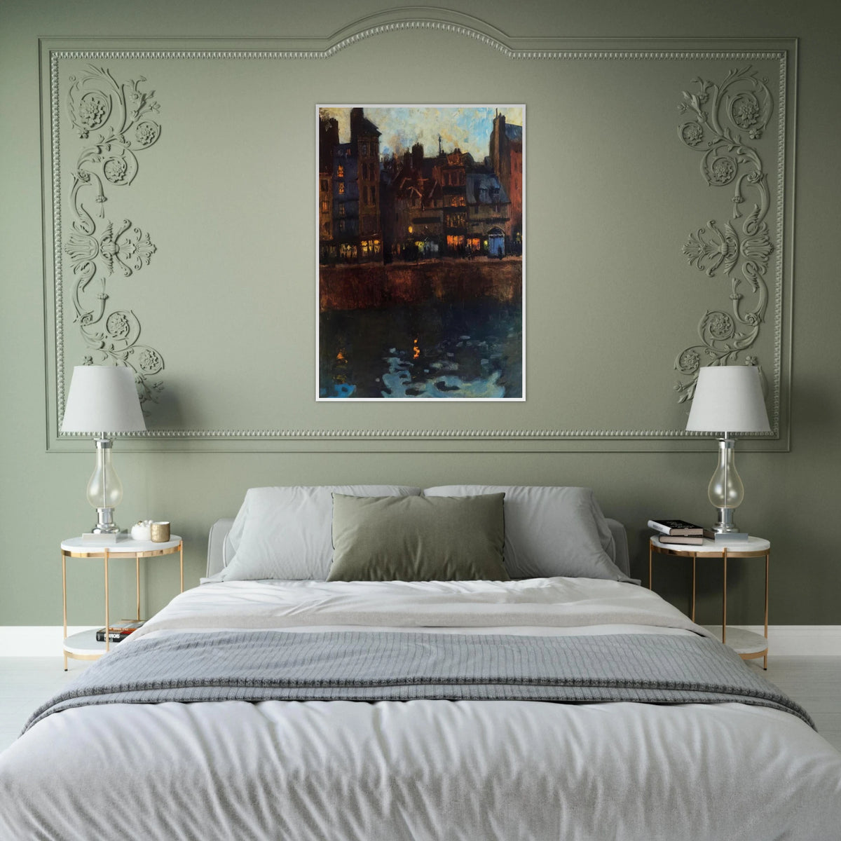 PIER OF LE HAVRE IN THE EVENING 1901 Framed Poster | Raoul Dufy Framed Prints Wall Art | Raoul Dufy Shop