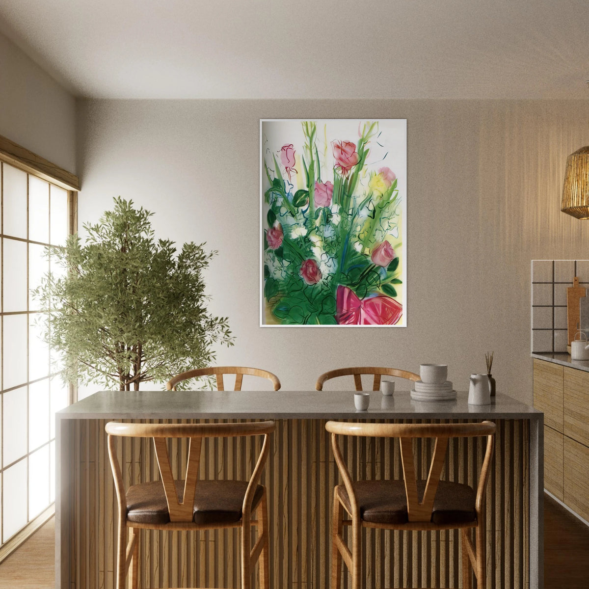 BOUQUET OF ROSES Framed Poster | Raoul Dufy Framed Prints Wall Art | Raoul Dufy Shop