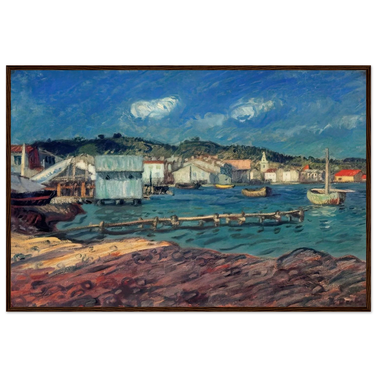 THE PORT OF MARTIGUES Framed Poster | Raoul Dufy Framed Prints Wall Art | Raoul Dufy Shop