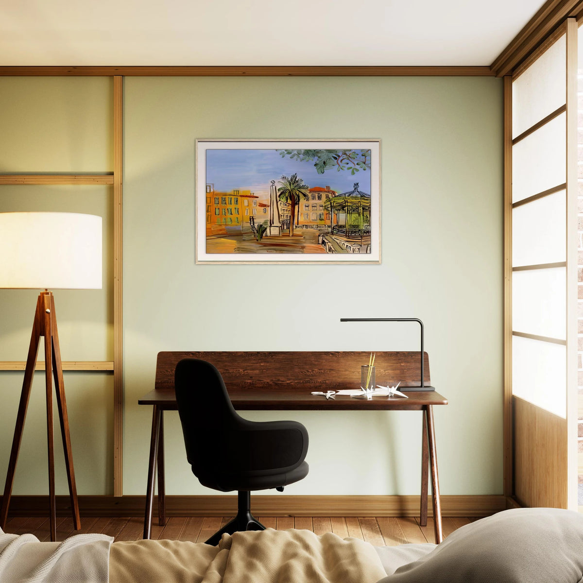 THE SQUARE IN HYERES Framed Poster | Raoul Dufy Framed Prints Wall Art | Raoul Dufy Shop