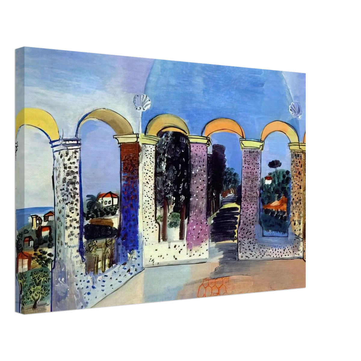 ARCADES AT VALLAURIS 1927 Canvas | Raoul Dufy Canvas | Raoul Dufy Shop