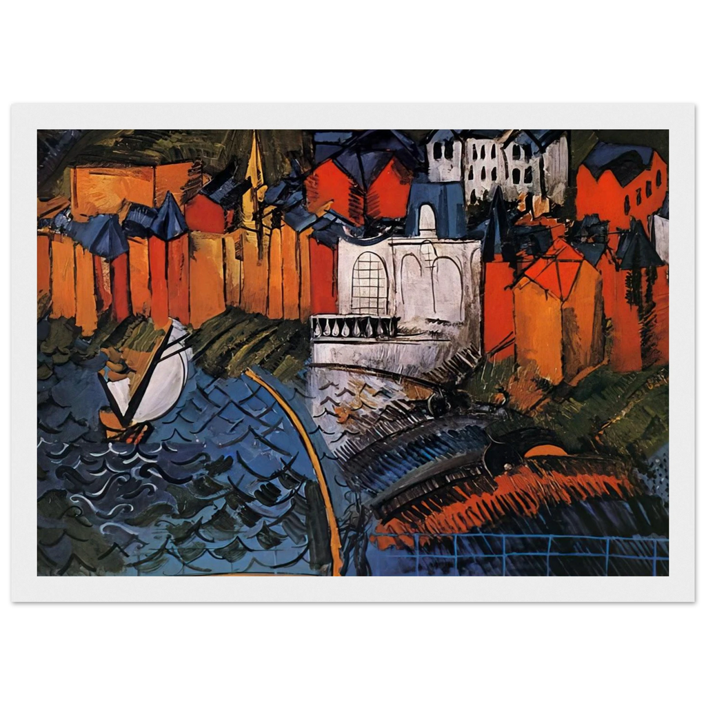 SAILBOAT AT SAINTE ADRESSE 1912 Framed Poster | Raoul Dufy Framed Prints Wall Art | Raoul Dufy Shop