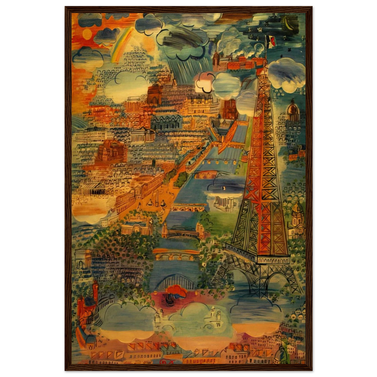 PARIS 1934 Framed Poster | Raoul Dufy Framed Prints Wall Art | Raoul Dufy Shop