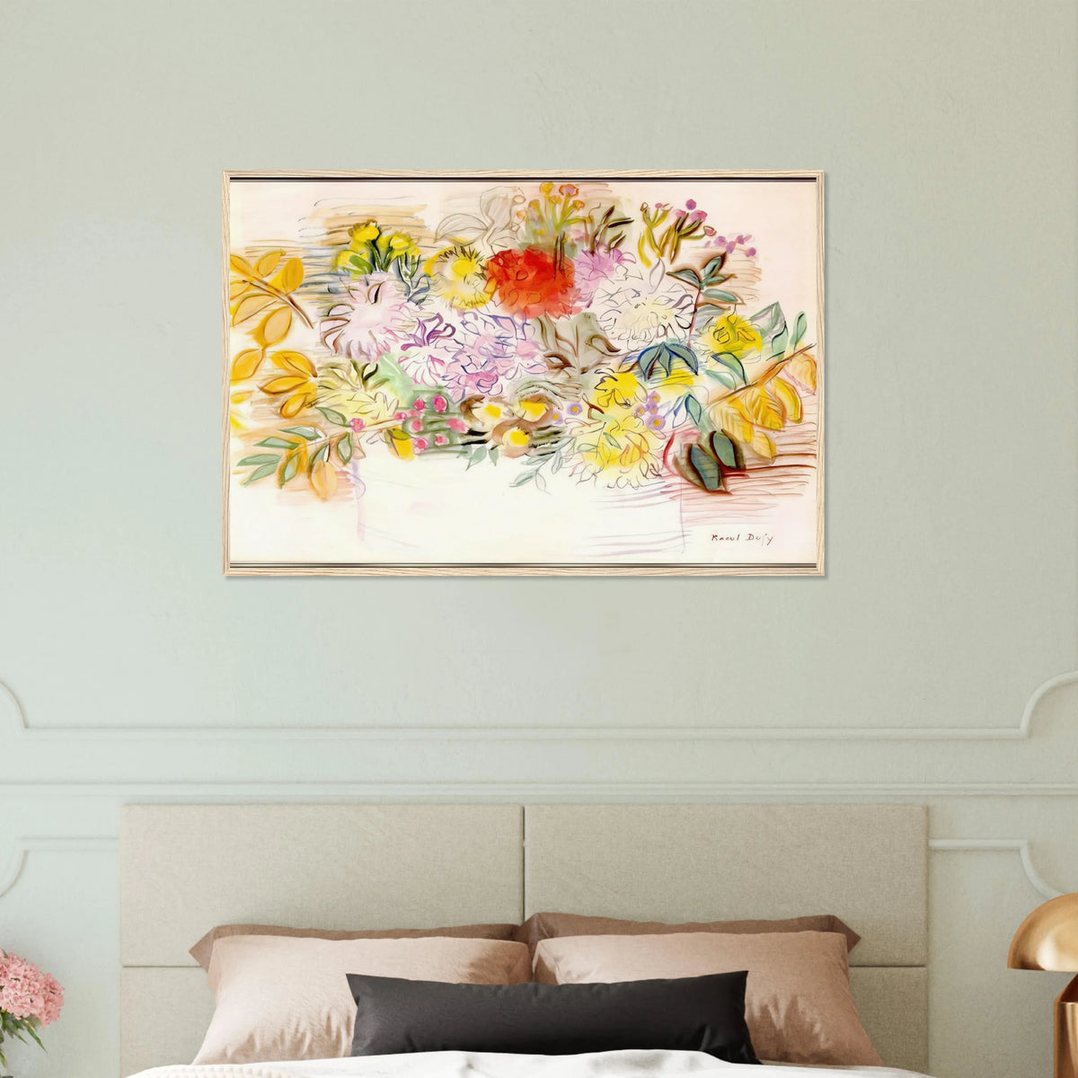 BOUQUET OF FLOWERS Framed Poster | Raoul Dufy Framed Prints Wall Art | Raoul Dufy Shop