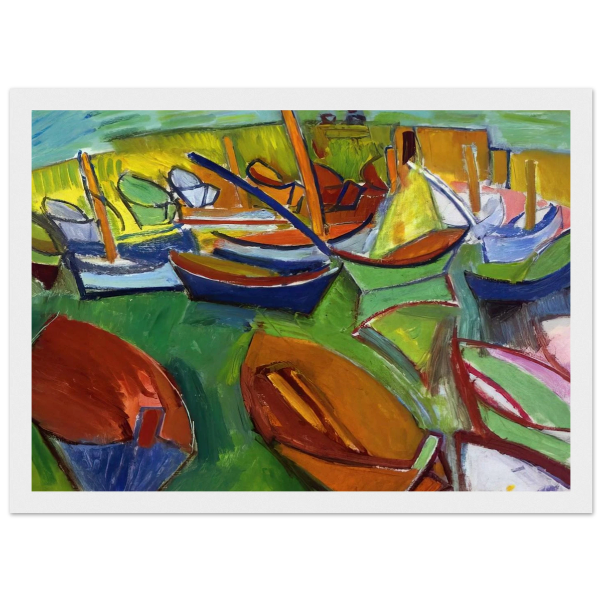 MARTIGUES 1907 Framed Poster | Raoul Dufy Framed Prints Wall Art | Raoul Dufy Shop