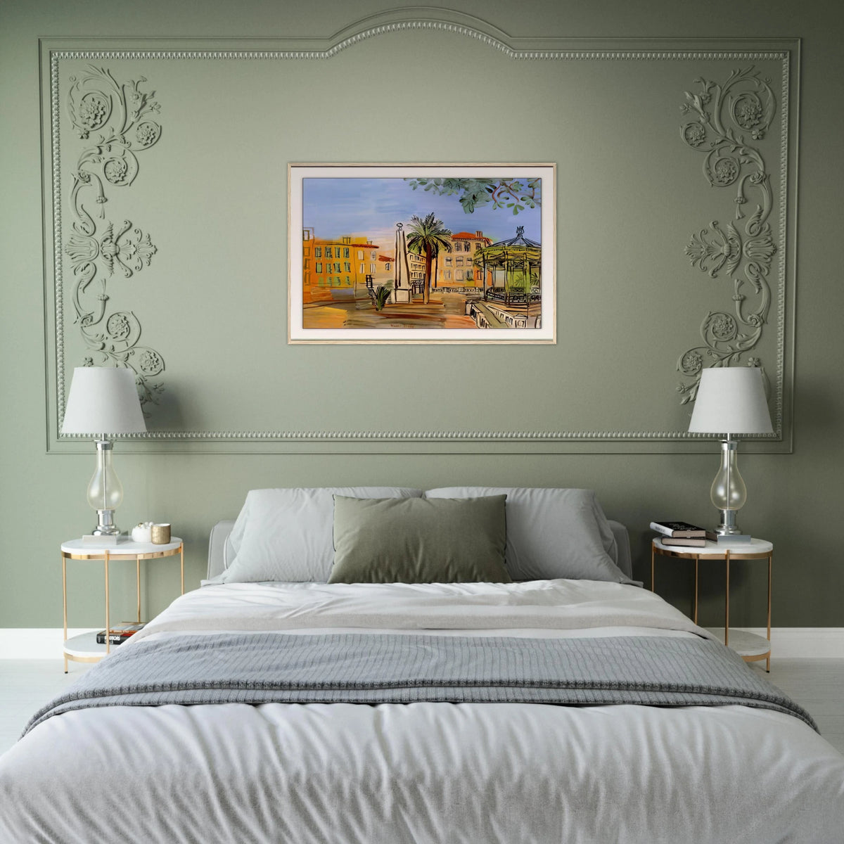 THE SQUARE IN HYERES Framed Poster | Raoul Dufy Framed Prints Wall Art | Raoul Dufy Shop