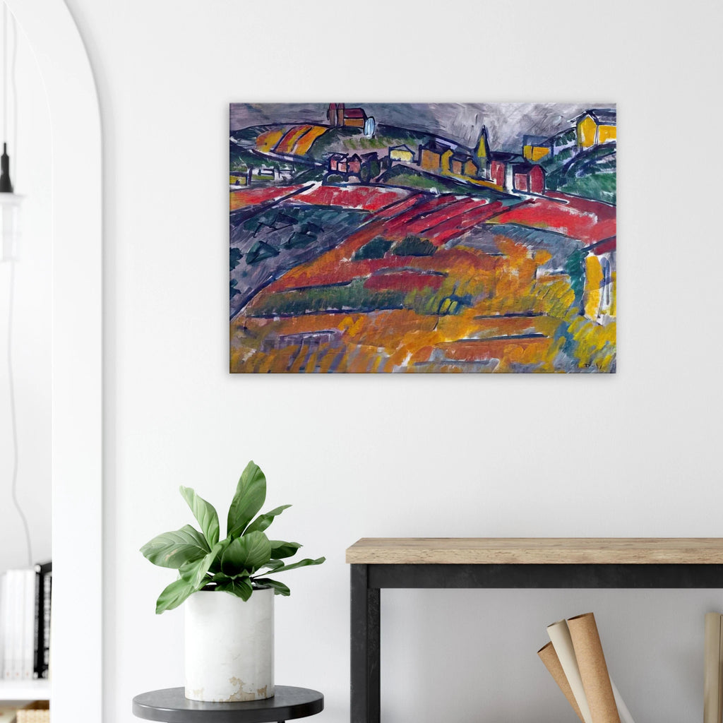 LANDSCAPE WITH RED AND YELLOW Canvas | Raoul Dufy Canvas | Raoul Dufy Shop