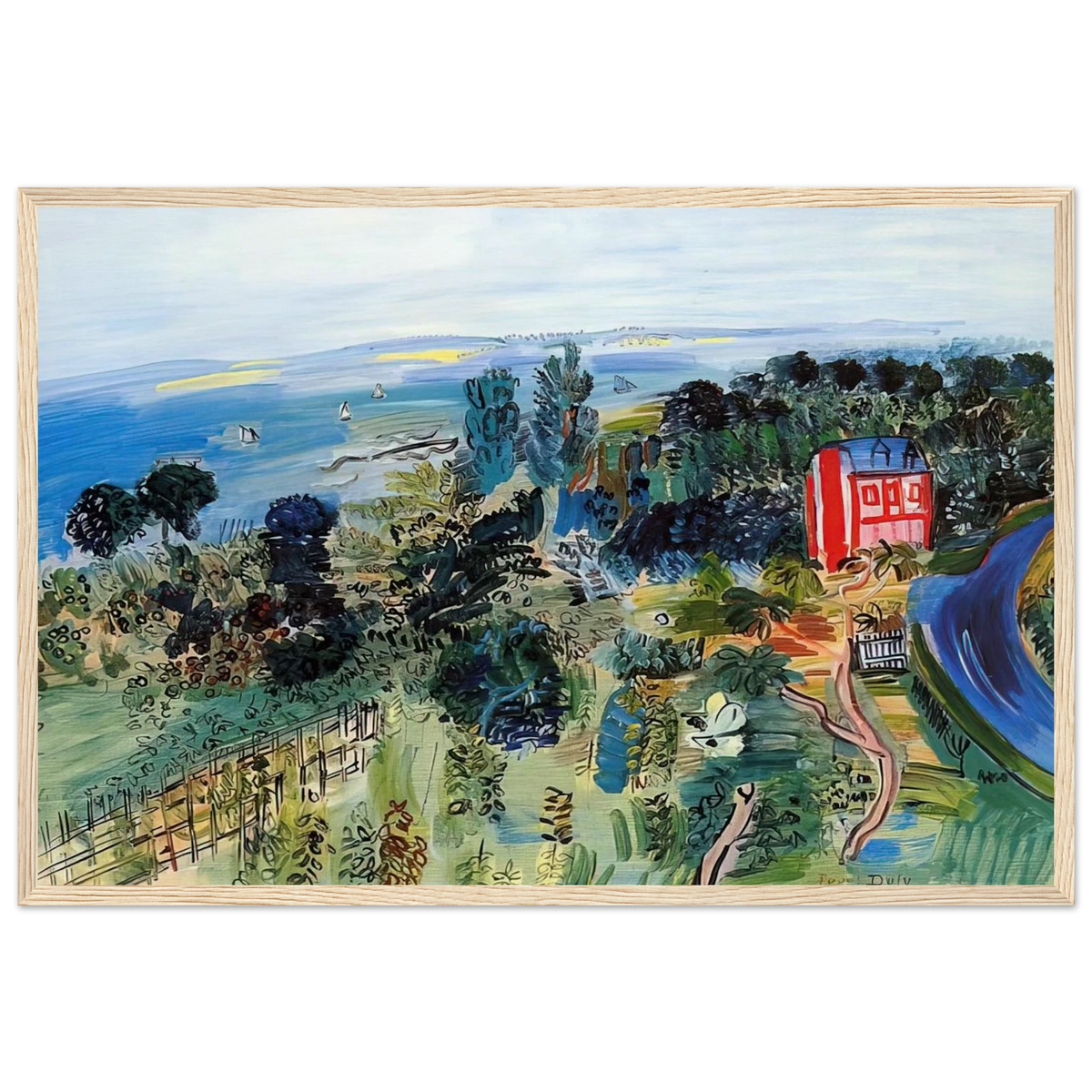 VILLERVILLE Framed Poster | Raoul Dufy Framed Prints Wall Art | Raoul Dufy Shop