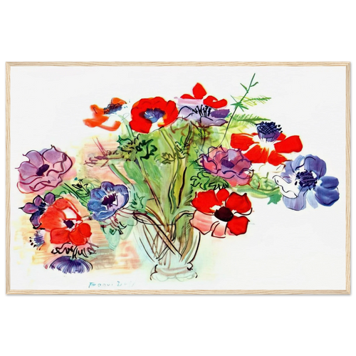 BOUQUET OF FLOWERS 1937 Framed Poster | Raoul Dufy Framed Prints Wall Art | Raoul Dufy Shop