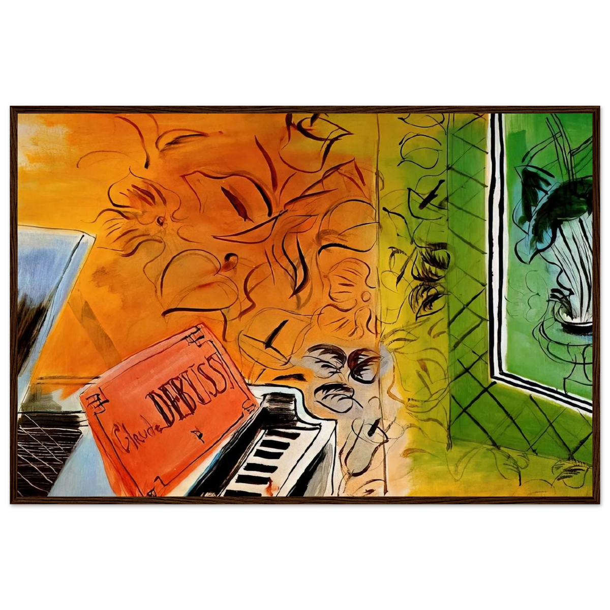 HOMAGE TO CLAUDE DEBUSSY 1952 Framed Poster | Raoul Dufy Framed Prints Wall Art | Raoul Dufy Shop