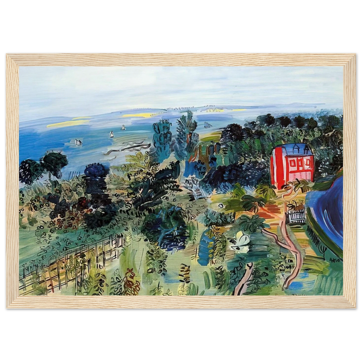 VILLERVILLE Framed Poster | Raoul Dufy Framed Prints Wall Art | Raoul Dufy Shop