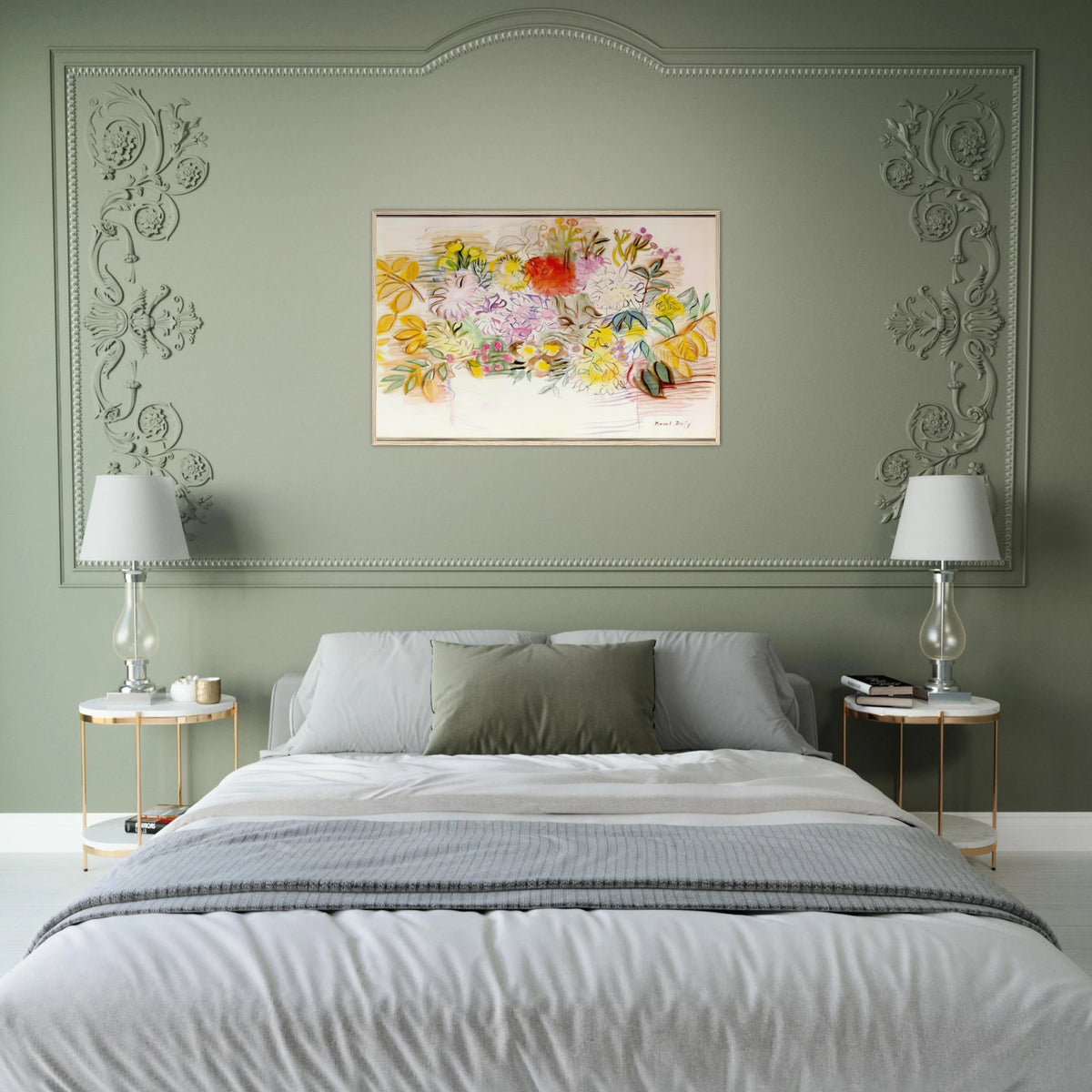 BOUQUET OF FLOWERS Framed Poster | Raoul Dufy Framed Prints Wall Art | Raoul Dufy Shop