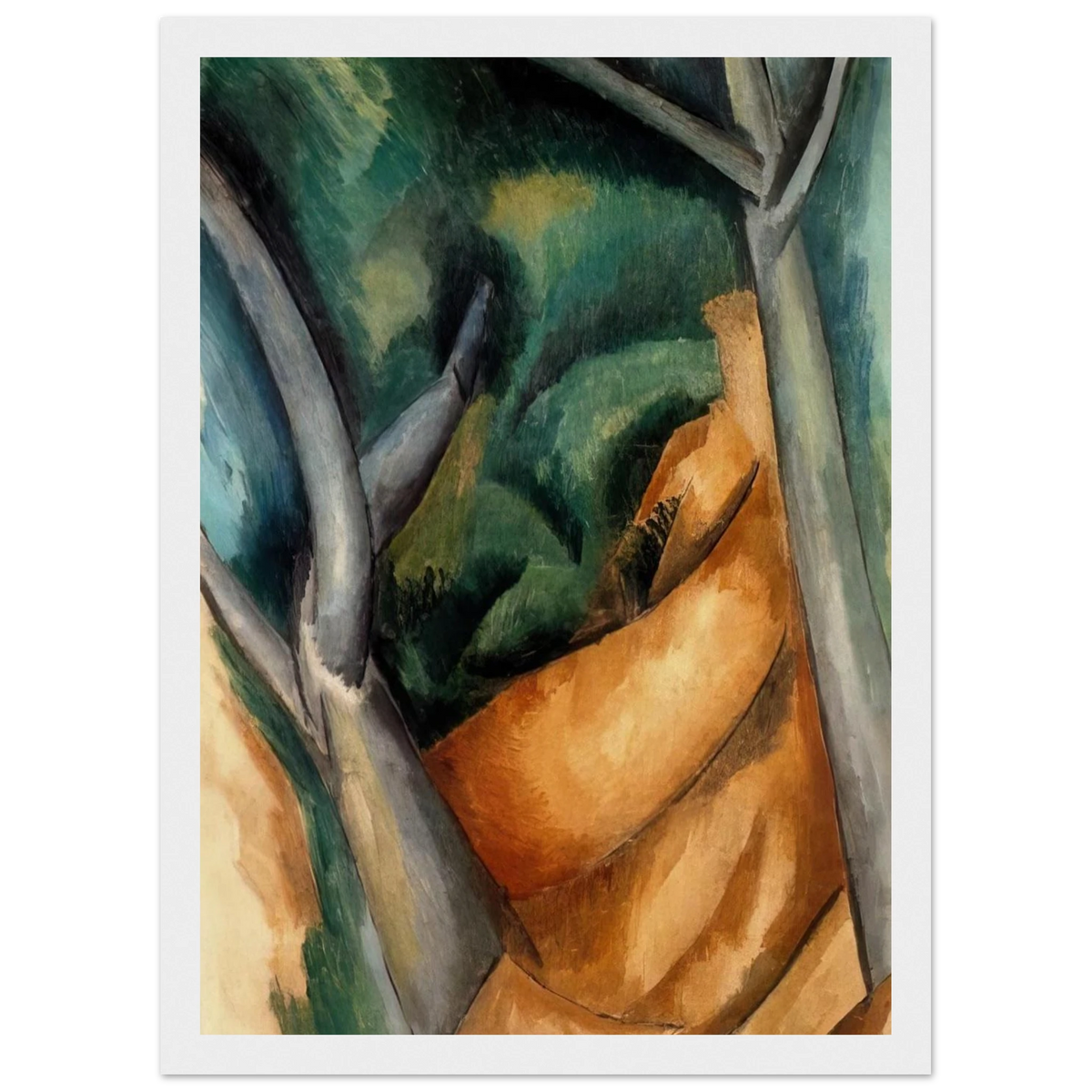 TREES AT ESTAQUE 1908 Framed Poster | Raoul Dufy Framed Prints Wall Art | Raoul Dufy Shop