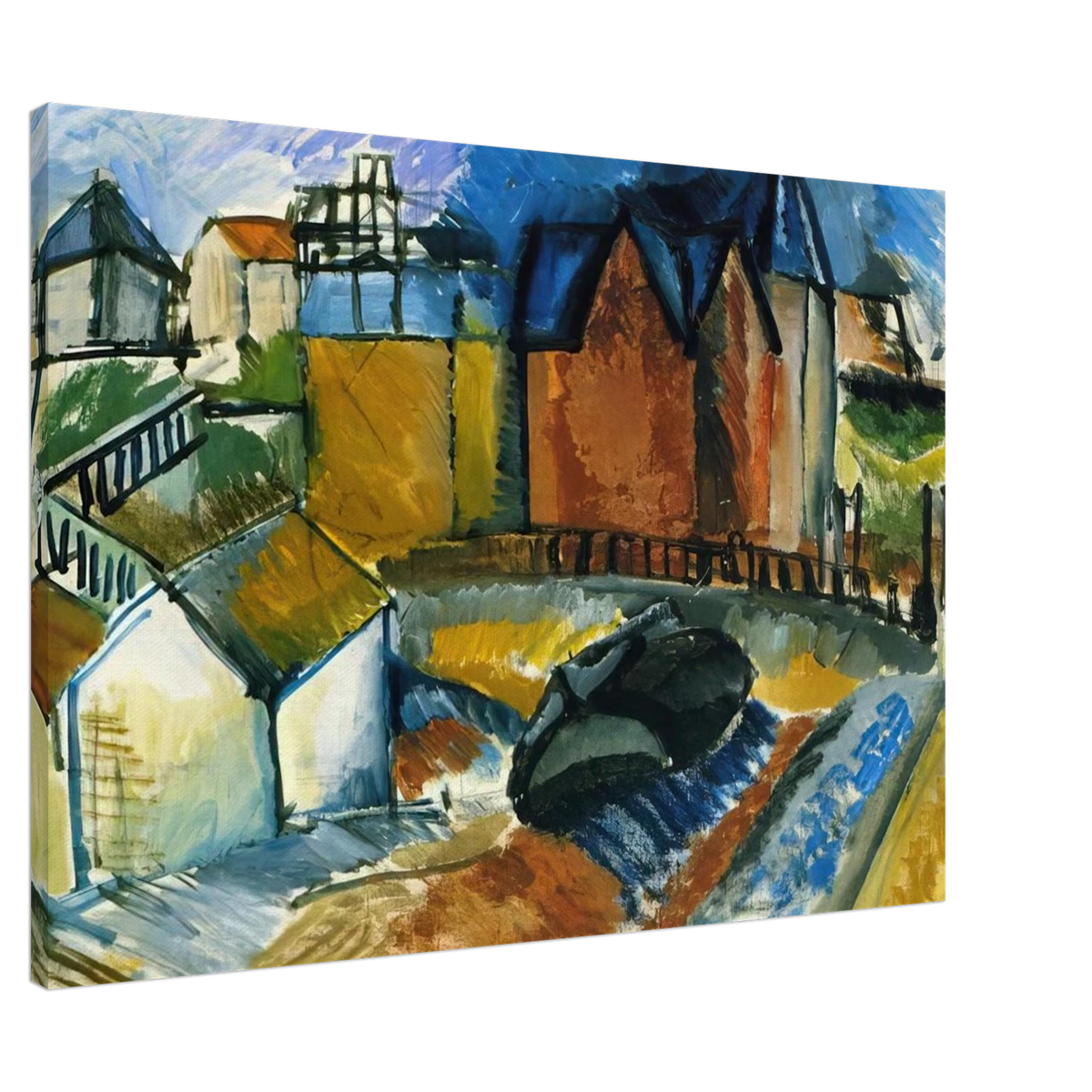 THE BEACH AT HAVRE 1910 Canvas | Raoul Dufy Canvas | Raoul Dufy Shop