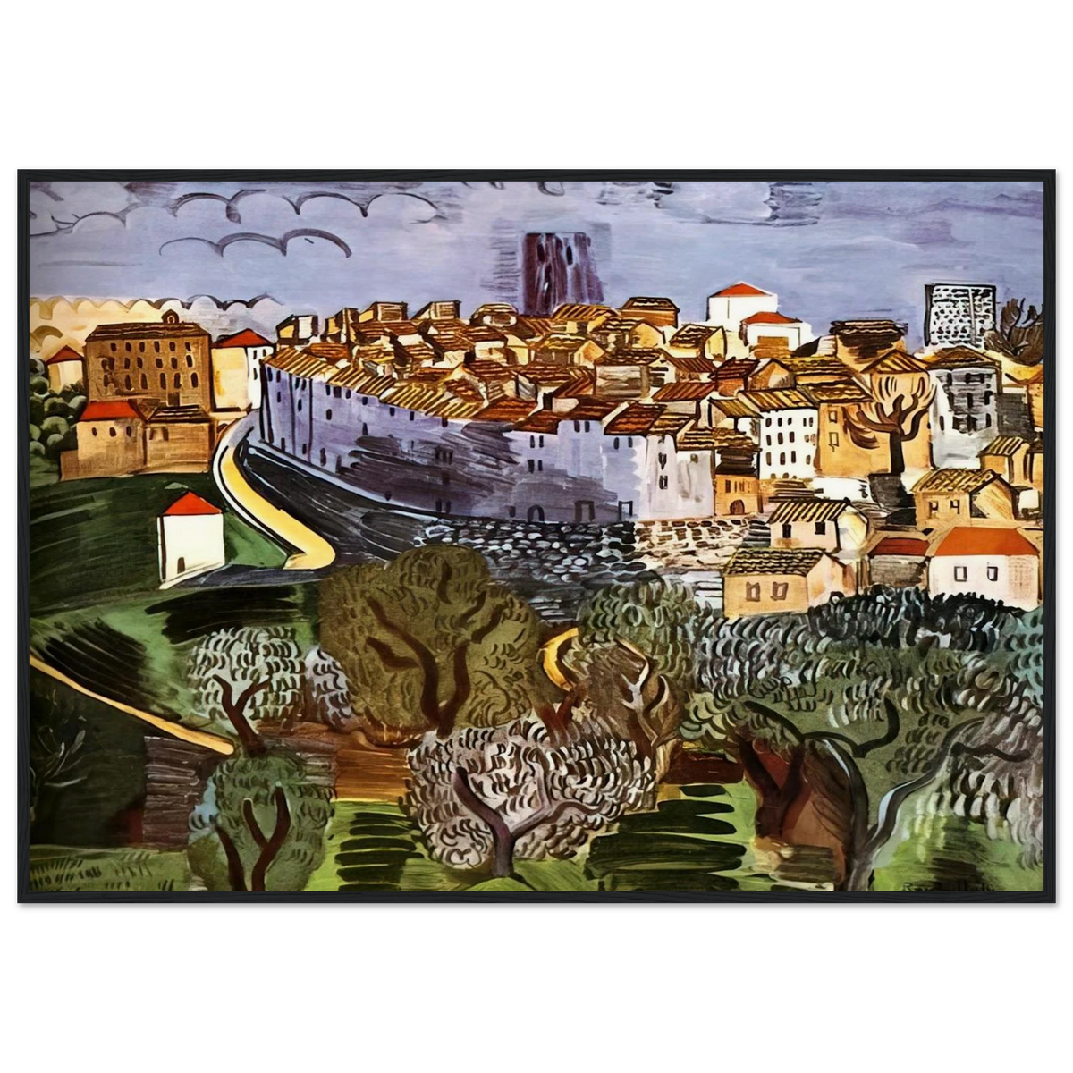 VENCE 1923 Framed Poster | Raoul Dufy Framed Prints Wall Art | Raoul Dufy Shop