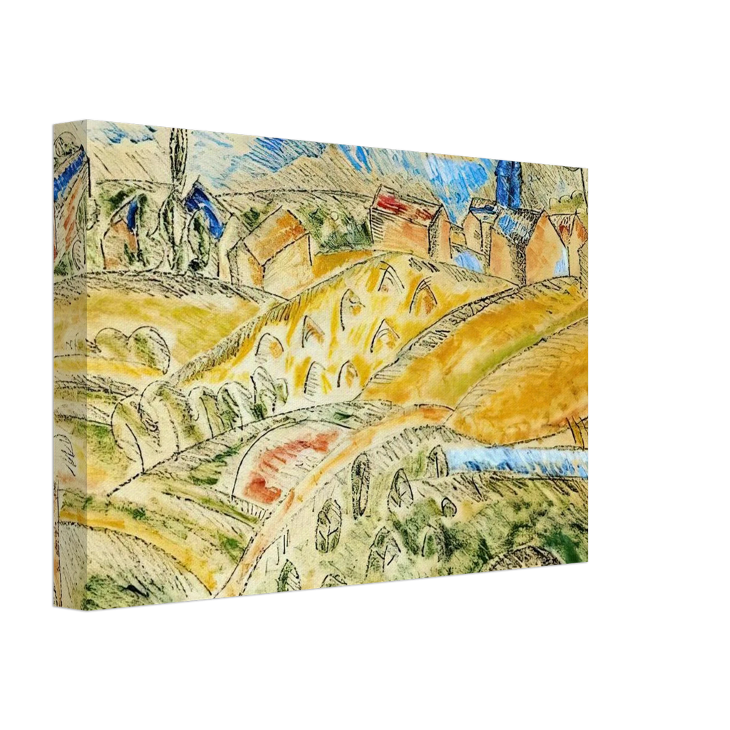 CUBIST LANDSCAPE WITH HAYSTACKS Canvas | Raoul Dufy Canvas | Raoul Dufy Shop