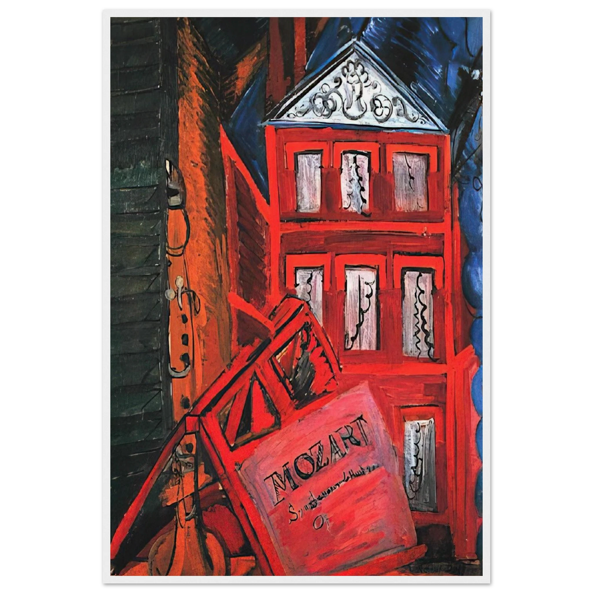 HOMMAGE TO MOZART 1915 Framed Poster | Raoul Dufy Framed Prints Wall Art | Raoul Dufy Shop