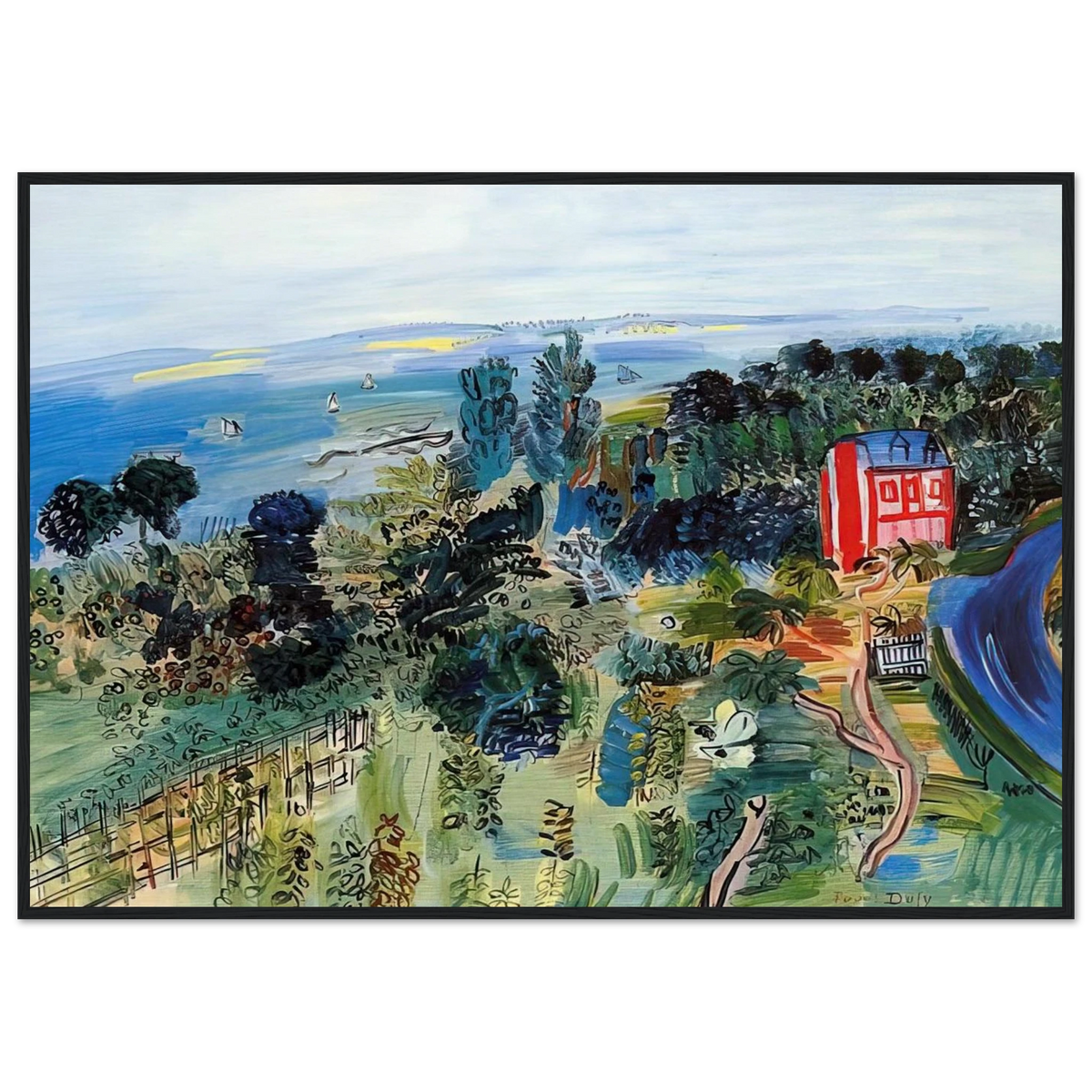 VILLERVILLE Framed Poster | Raoul Dufy Framed Prints Wall Art | Raoul Dufy Shop