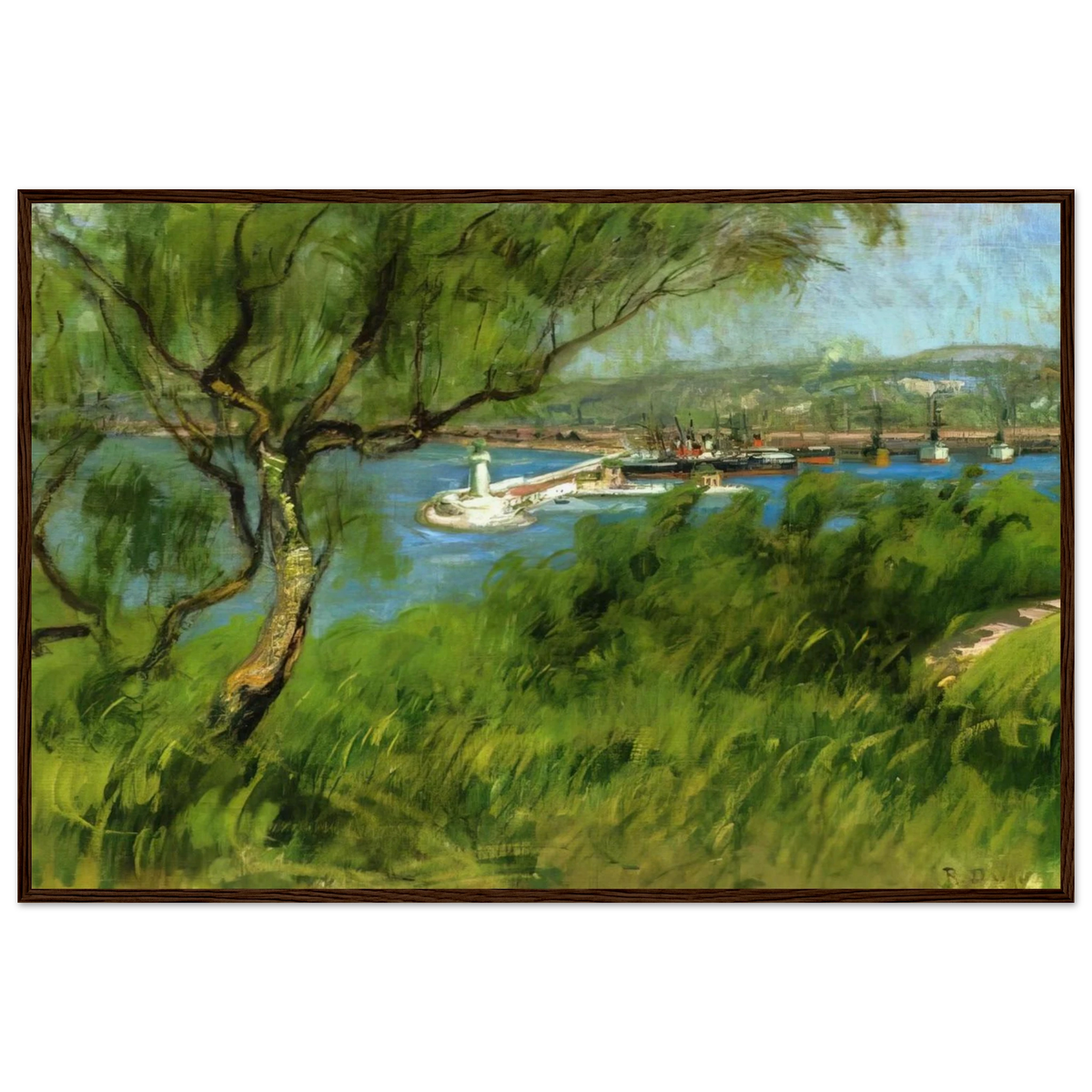 VIEW OF A PORT Framed Poster | Raoul Dufy Framed Prints Wall Art | Raoul Dufy Shop