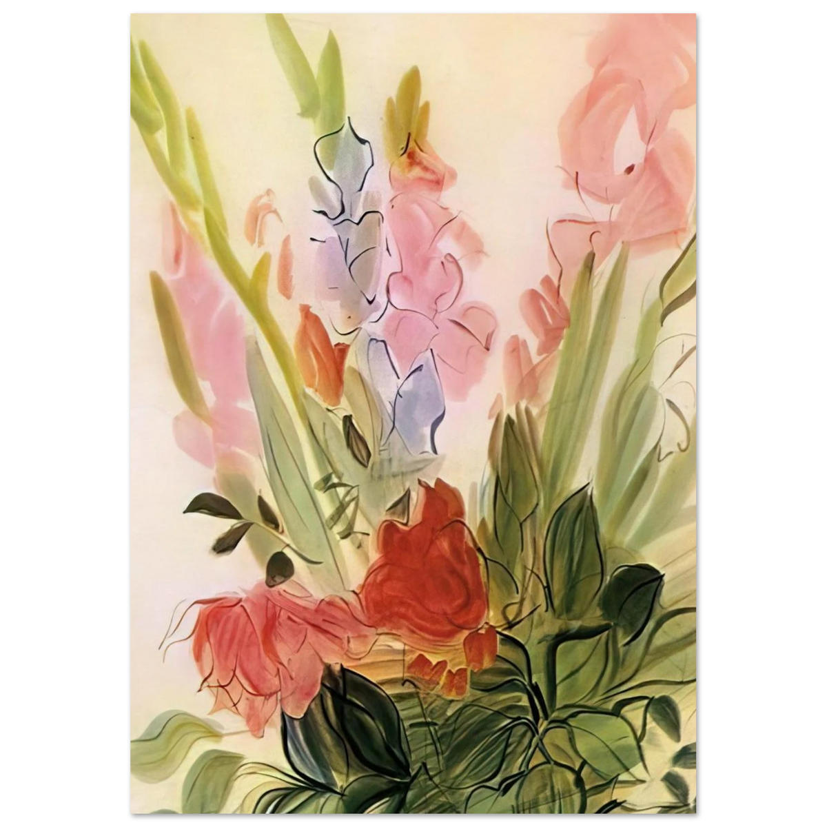 GLADIOLI 1942 Poster | Raoul Dufy Poster | Raoul Dufy Shop