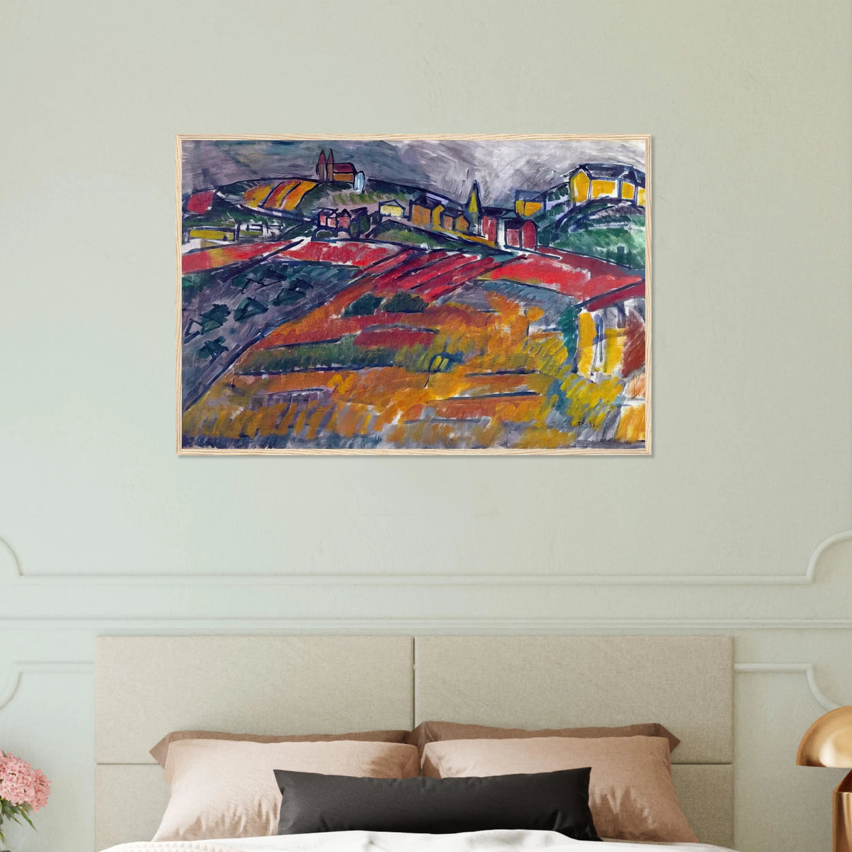 LANDSCAPE WITH RED AND YELLOW Framed Poster | Raoul Dufy Framed Prints Wall Art | Raoul Dufy Shop