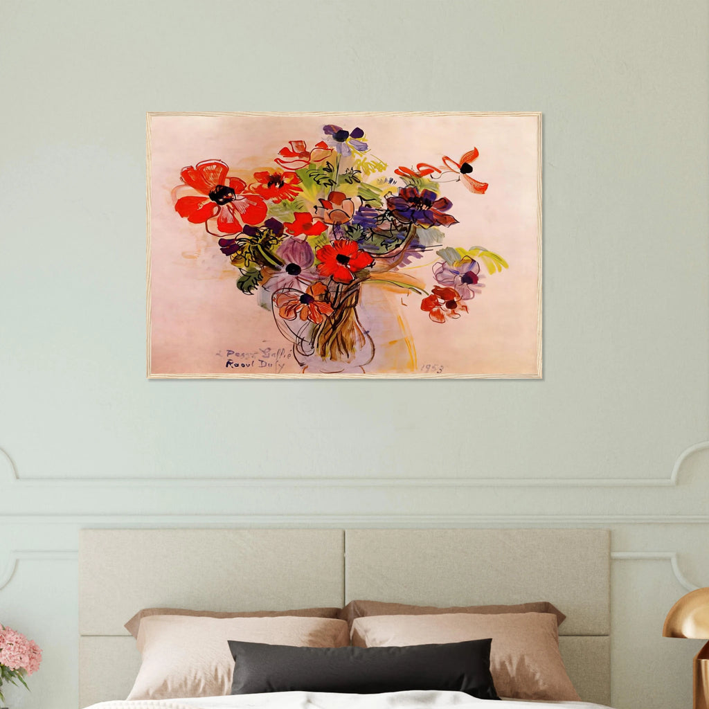 ANEMONES 1953 Framed Poster | Raoul Dufy Framed Prints Wall Art | Raoul Dufy Shop