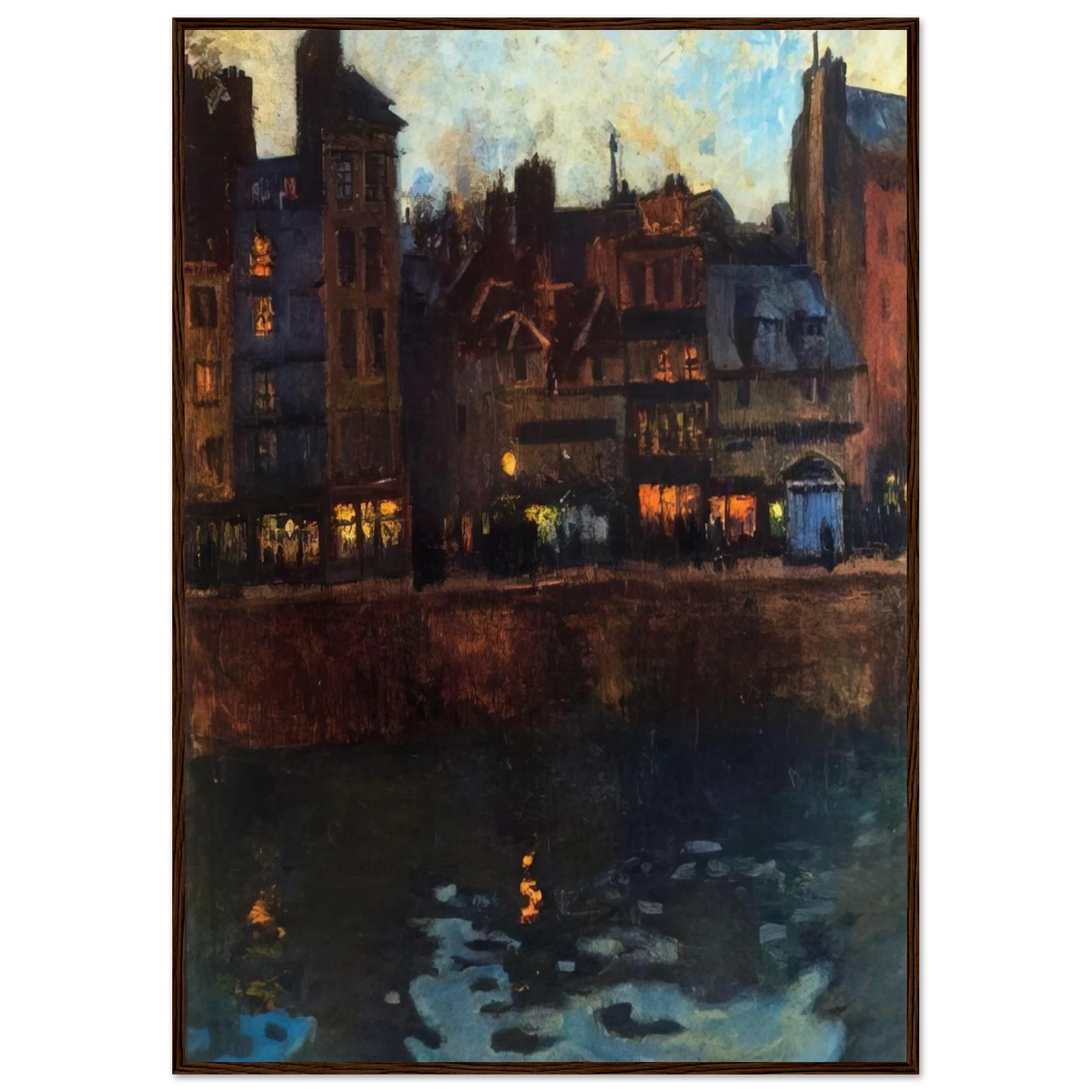PIER OF LE HAVRE IN THE EVENING 1901 Framed Poster | Raoul Dufy Framed Prints Wall Art | Raoul Dufy Shop