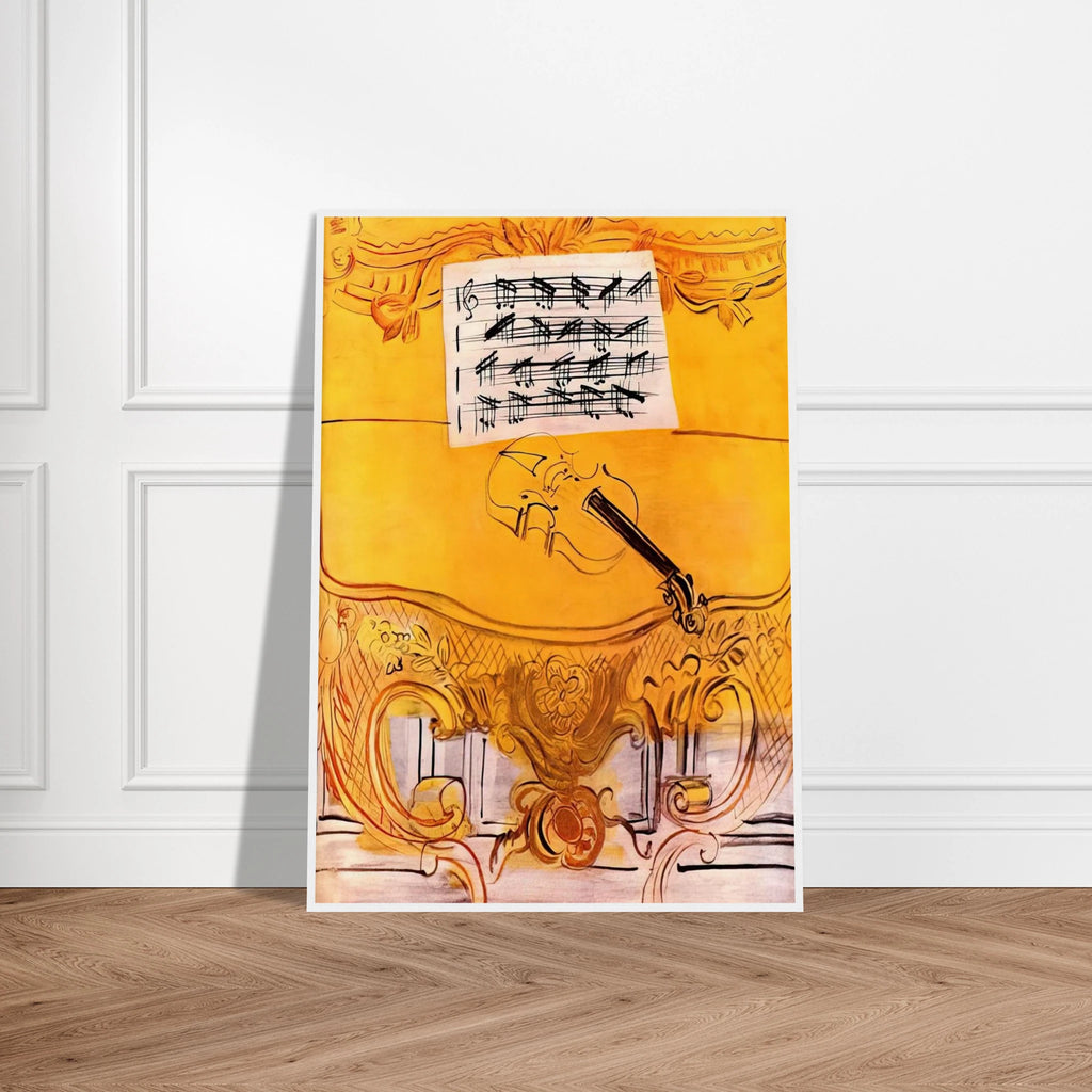 THE YELLOW CONSOLE WITH A VIOLIN 1949 Framed Poster | Raoul Dufy Framed Prints Wall Art | Raoul Dufy Shop