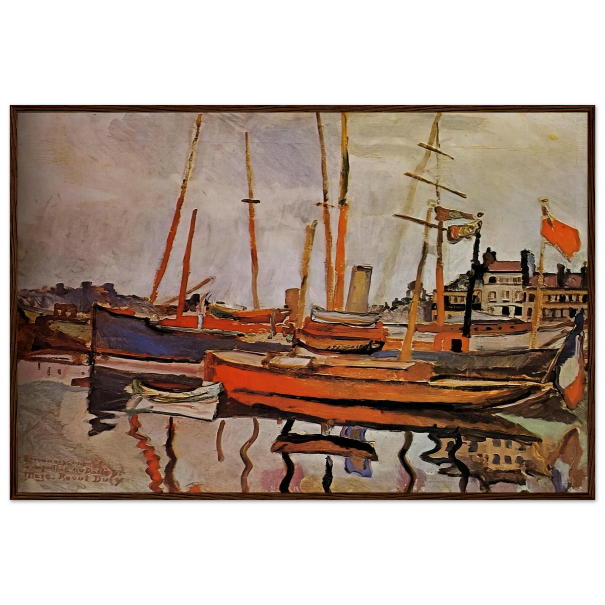 THE PORT OF LE HAVRE 1906 Framed Poster | Raoul Dufy Framed Prints Wall Art | Raoul Dufy Shop