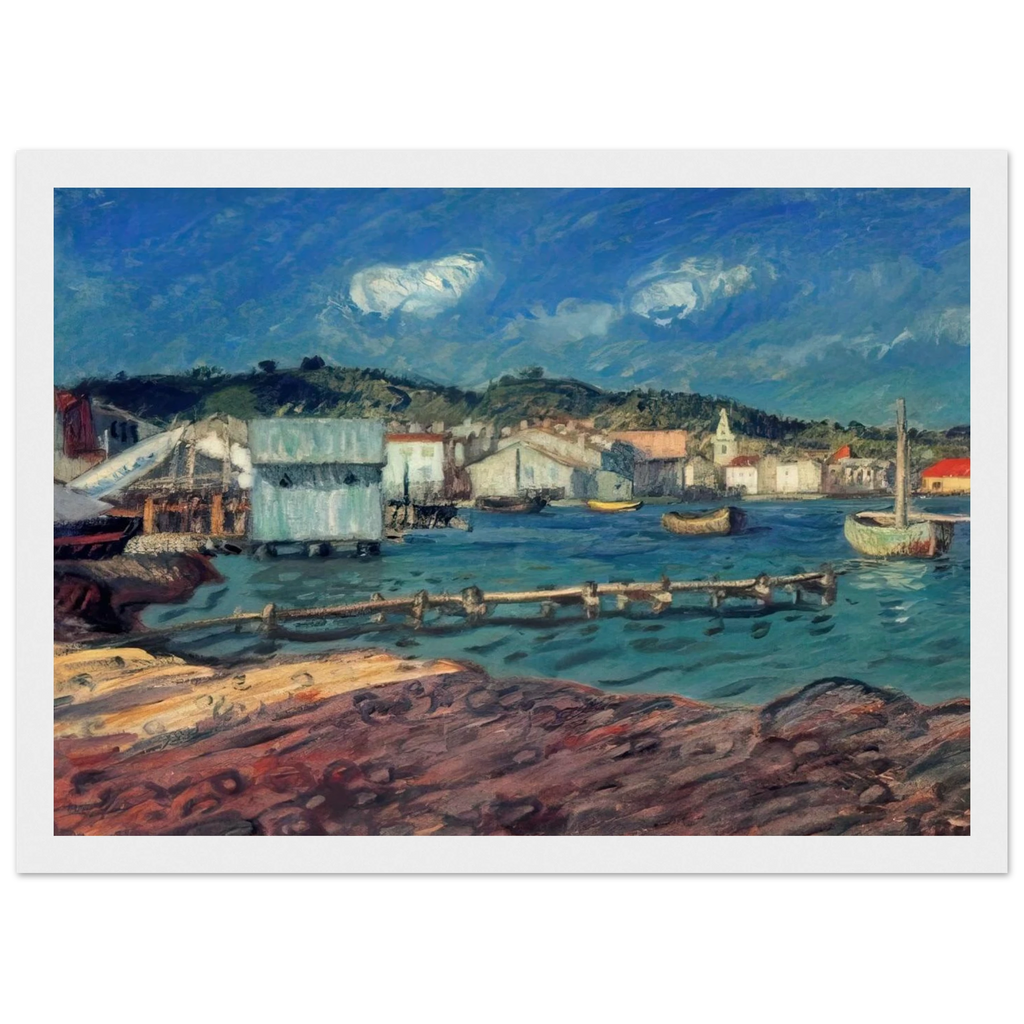 THE PORT OF MARTIGUES Framed Poster | Raoul Dufy Framed Prints Wall Art | Raoul Dufy Shop