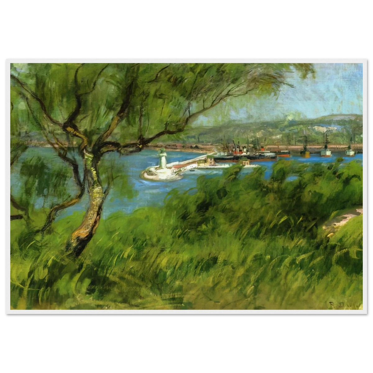 VIEW OF A PORT Framed Poster | Raoul Dufy Framed Prints Wall Art | Raoul Dufy Shop