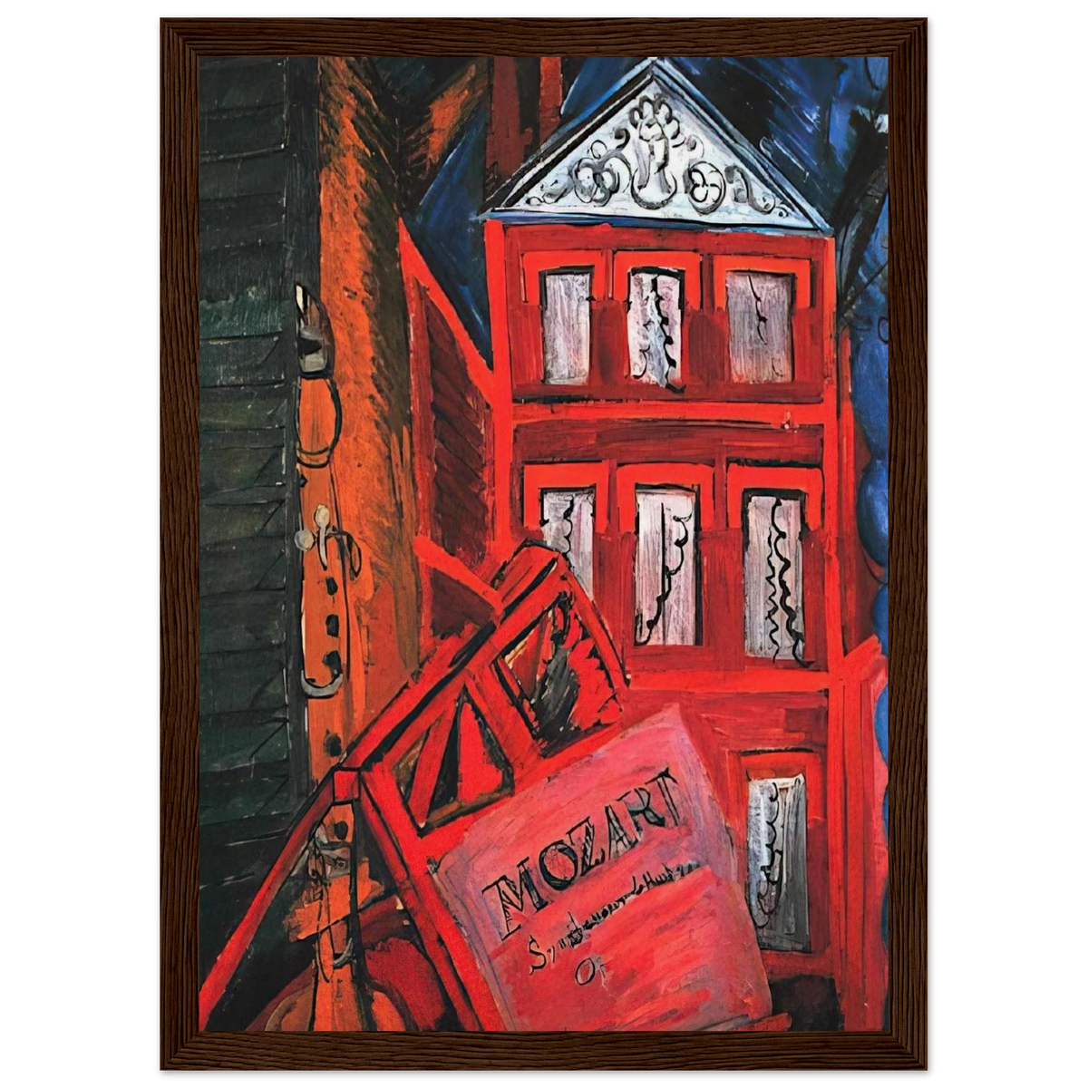 HOMMAGE TO MOZART 1915 Framed Poster | Raoul Dufy Framed Prints Wall Art | Raoul Dufy Shop
