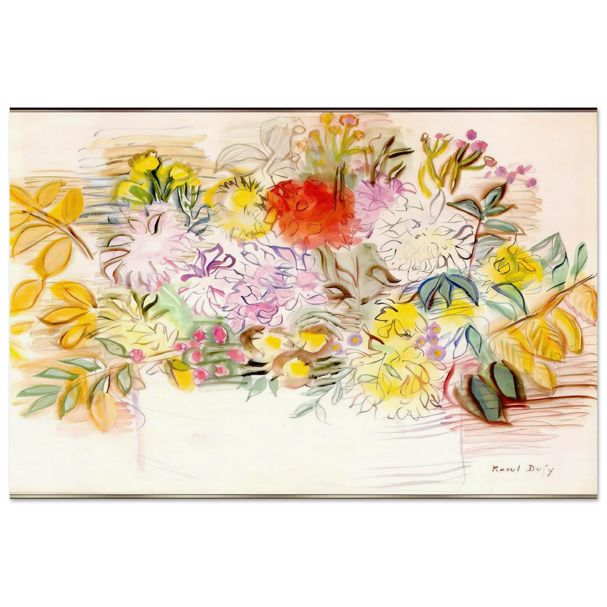 BOUQUET OF FLOWERS Poster | Raoul Dufy Poster | Raoul Dufy Shop