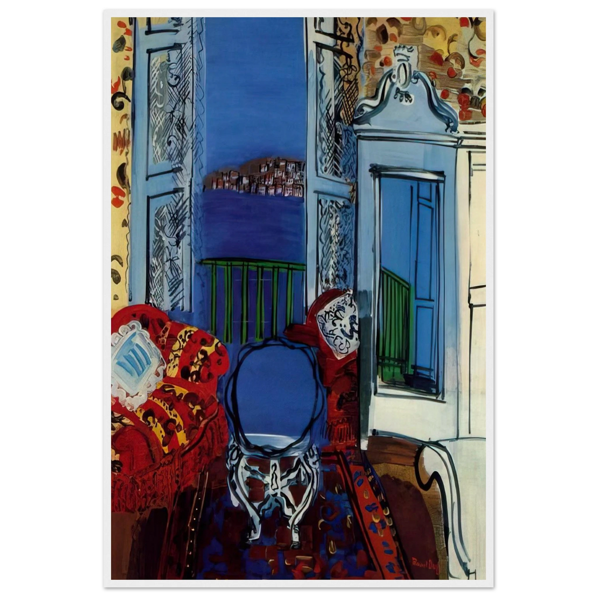 OPEN WINDOW 1928 Framed Poster | Raoul Dufy Framed Prints Wall Art | Raoul Dufy Shop
