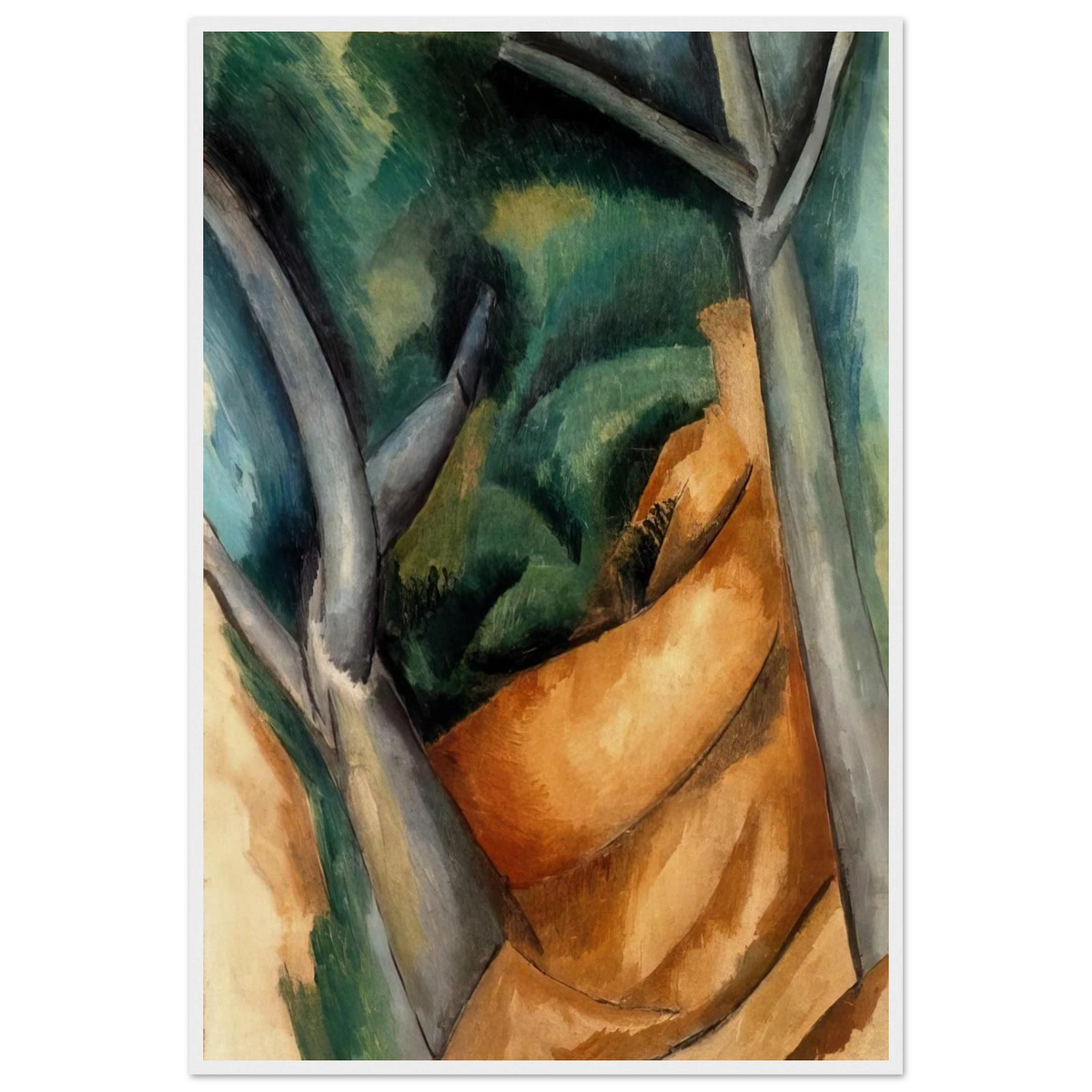 TREES AT ESTAQUE 1908 Framed Poster | Raoul Dufy Framed Prints Wall Art | Raoul Dufy Shop