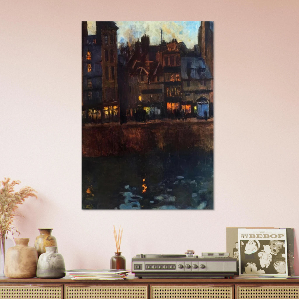 PIER OF LE HAVRE IN THE EVENING 1901 Canvas | Raoul Dufy Canvas | Raoul Dufy Shop
