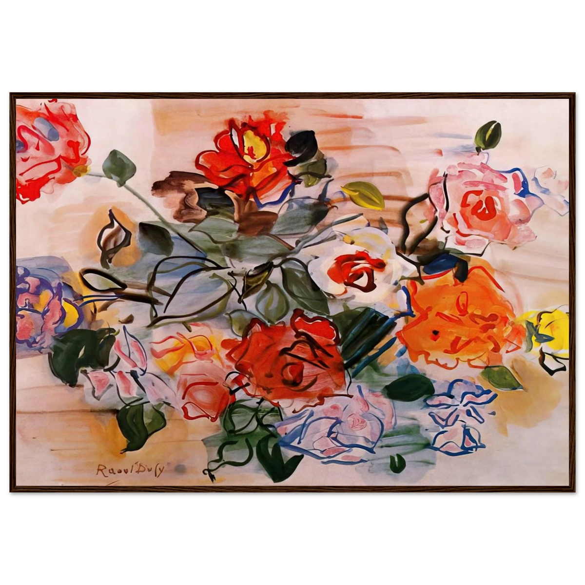 PINK BUNCH 1940 Framed Poster | Raoul Dufy Framed Prints Wall Art | Raoul Dufy Shop