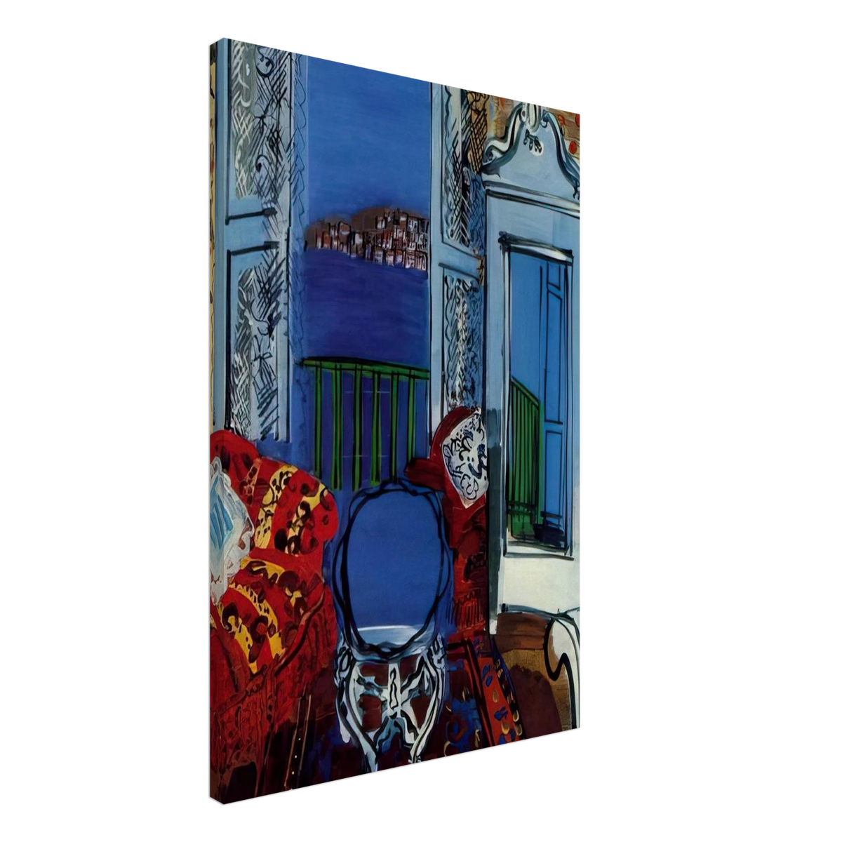 OPEN WINDOW 1928 Canvas | Raoul Dufy Canvas | Raoul Dufy Shop