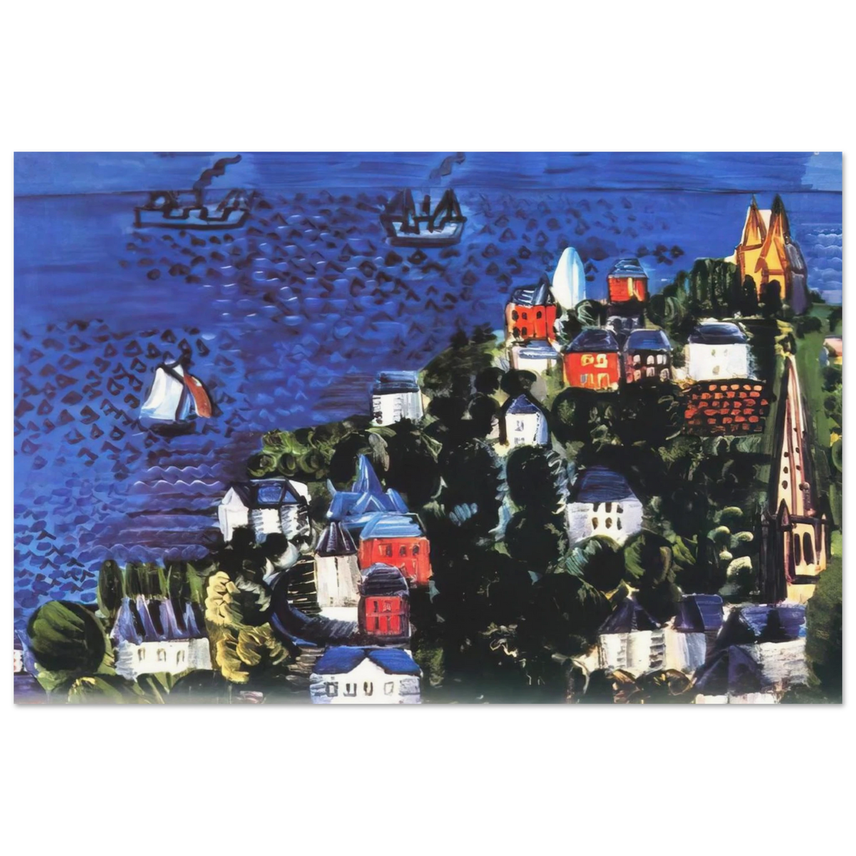 VIEW OF SAINTE ADRESSE Poster | Raoul Dufy Poster | Raoul Dufy Shop