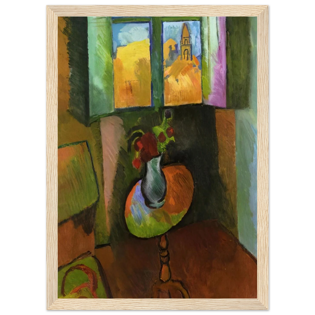 PEDISTAL TABLE RUE SEGUIER 1909 Framed Poster | Raoul Dufy Framed Prints Wall Art | Raoul Dufy Shop