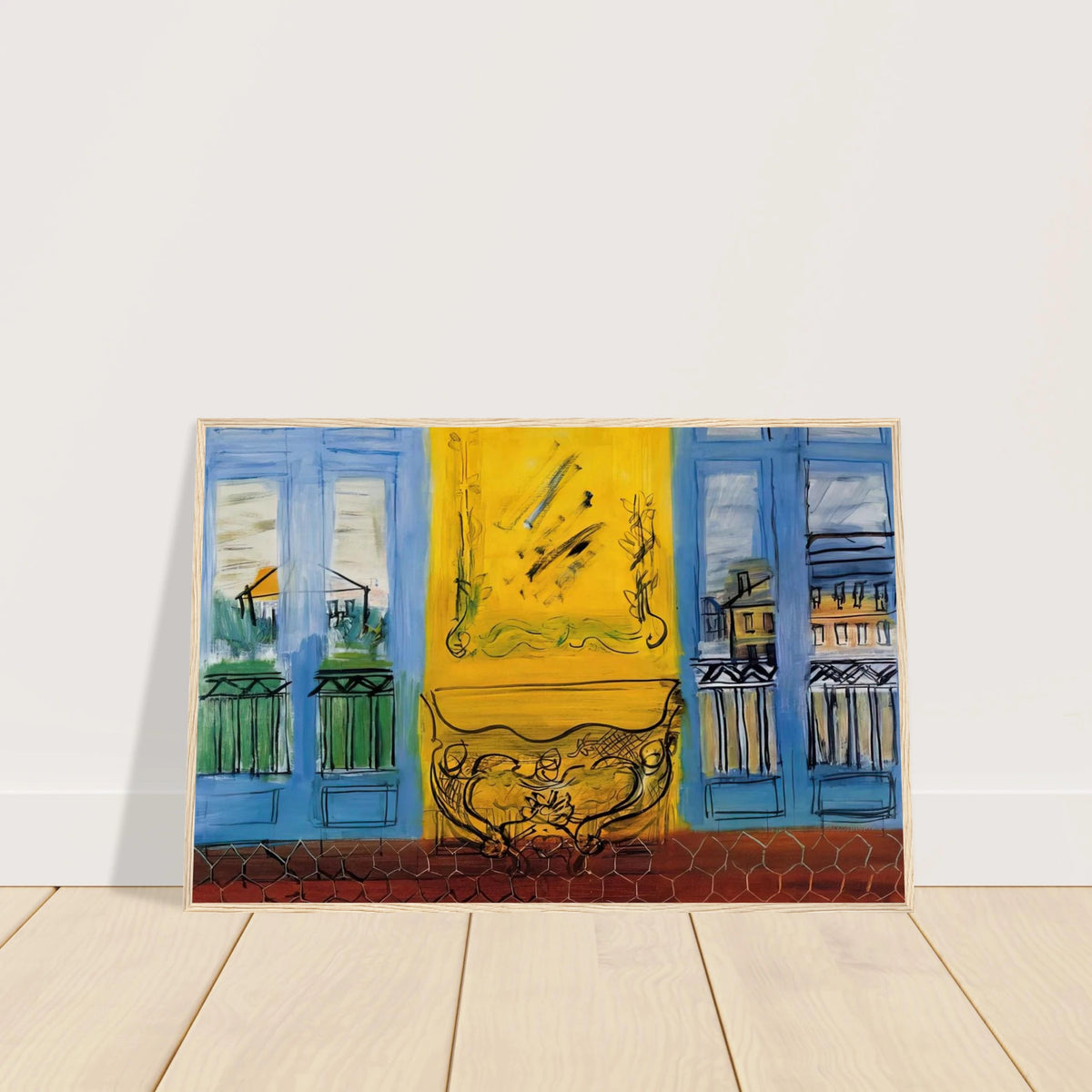 CONSOLE WITH TWO WINDOWS 1948 Framed Poster | Raoul Dufy Framed Prints Wall Art | Raoul Dufy Shop