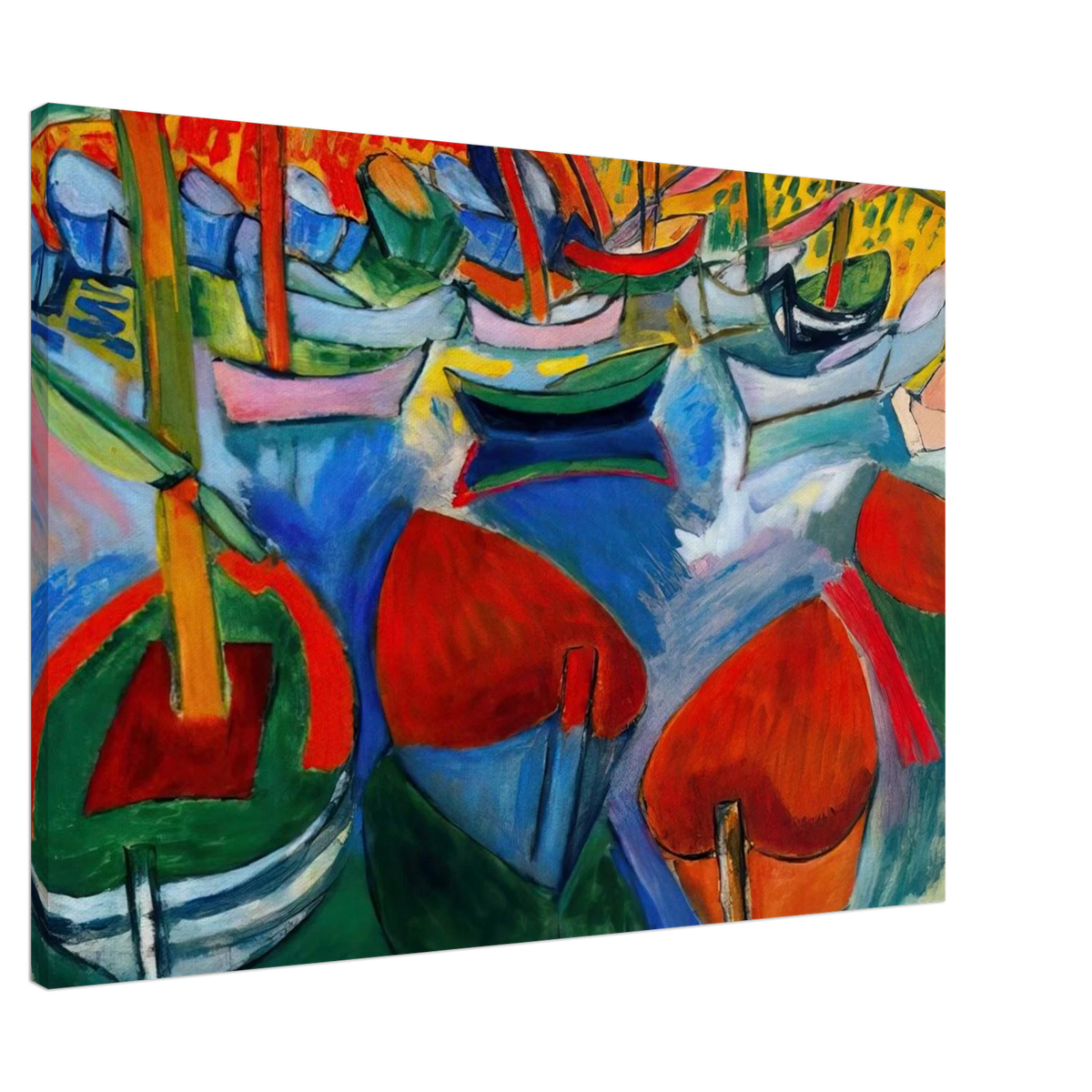 BOATS AT MARTIGUES 1908 Canvas | Raoul Dufy Canvas | Raoul Dufy Shop