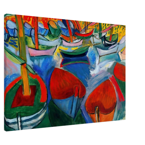 BOATS AT MARTIGUES 1908 Canvas | Raoul Dufy Canvas | Raoul Dufy Shop