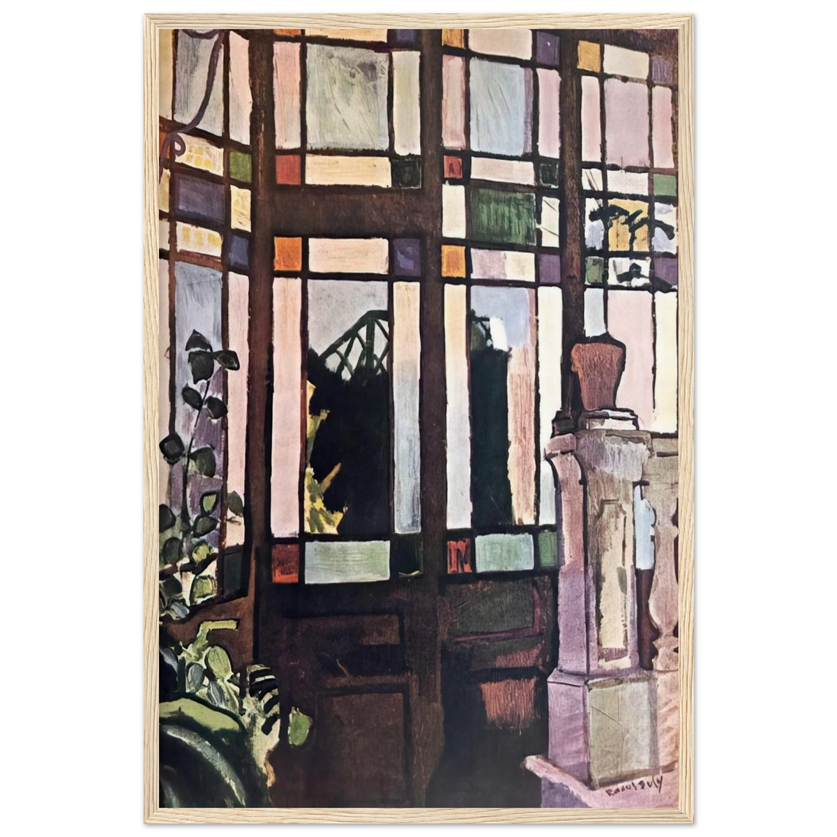 WINDOW WITH COLOURED GLASSES 1906 Framed Poster | Raoul Dufy Framed Prints Wall Art | Raoul Dufy Shop