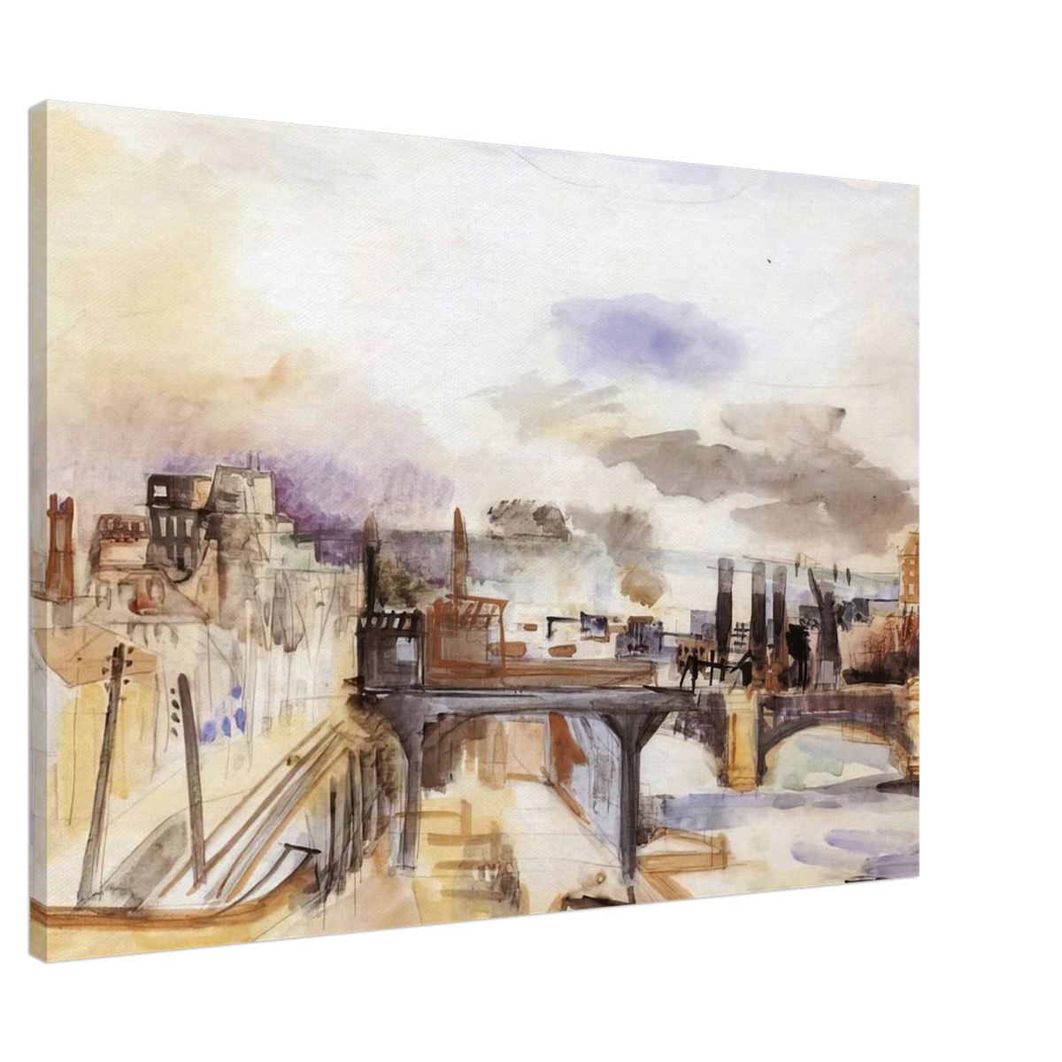 PARISIAN BRIDGE 1922 Canvas | Raoul Dufy Canvas | Raoul Dufy Shop