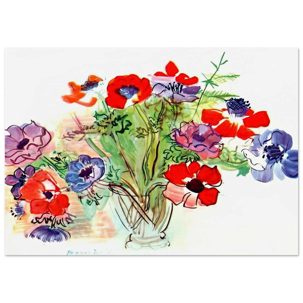 BOUQUET OF FLOWERS 1937 Poster | Raoul Dufy Poster | Raoul Dufy Shop